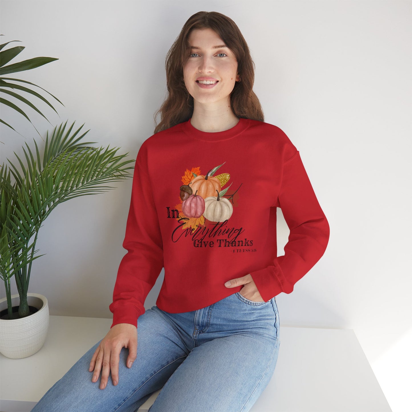 Thanksgiving Cozy Crewneck Sweatshirt, Unisex Fall Apparel, Harvest Season Gift, Autumn Fashion, Thanksgiving Decor