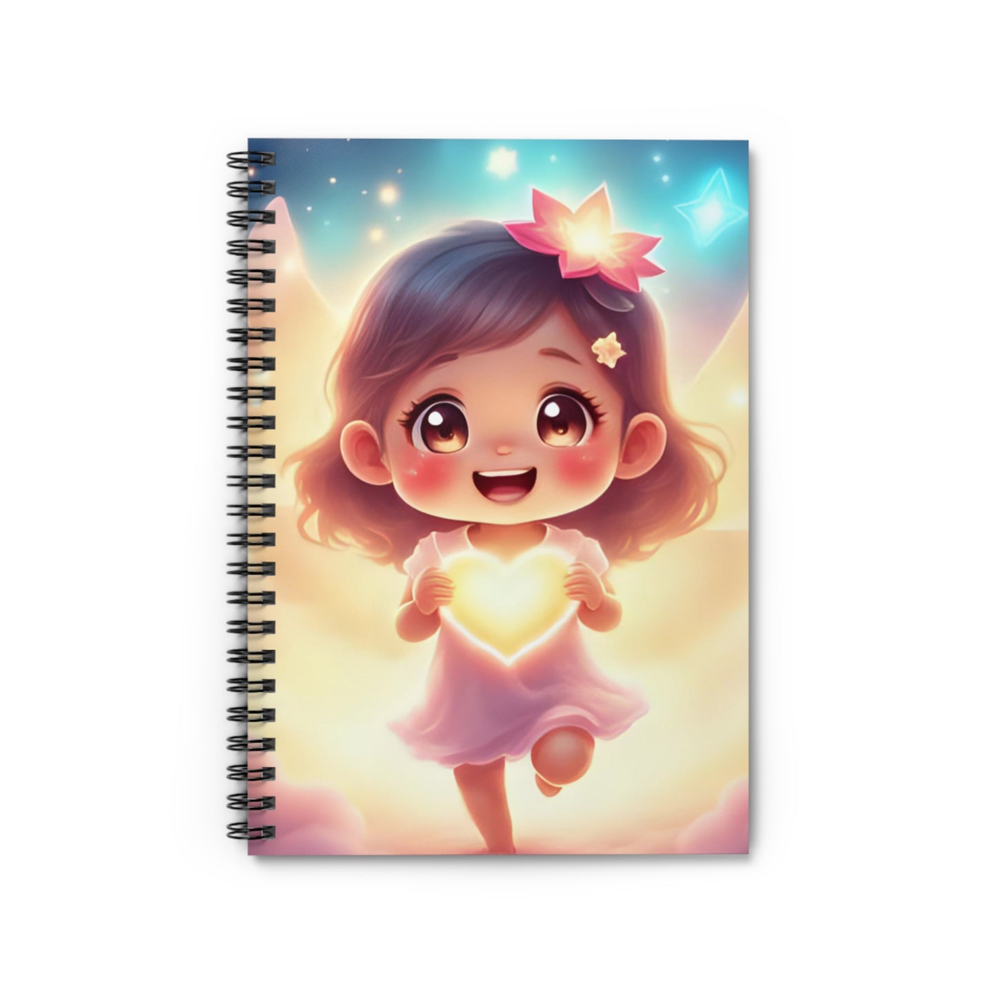 Whimsical Heart Spiral Notebook - Ruled Line, Cute Journal, Gift for Kids, School Supplies, Inspirational Notebook, Art for Writing