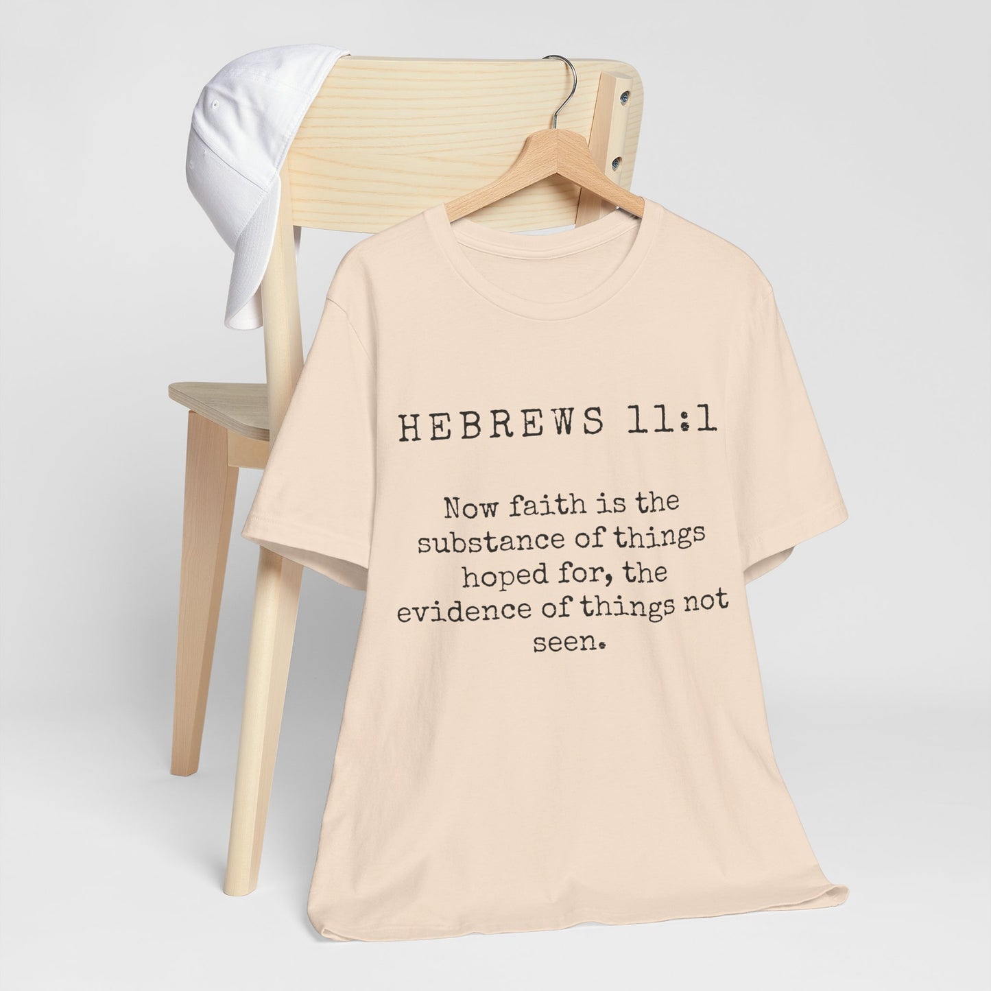 Faith-Inspired Unisex T-shirt - Hebrews 11:1, Gift for Believers, Religious Apparel, Inspirational Top, Cozy Casual Wear