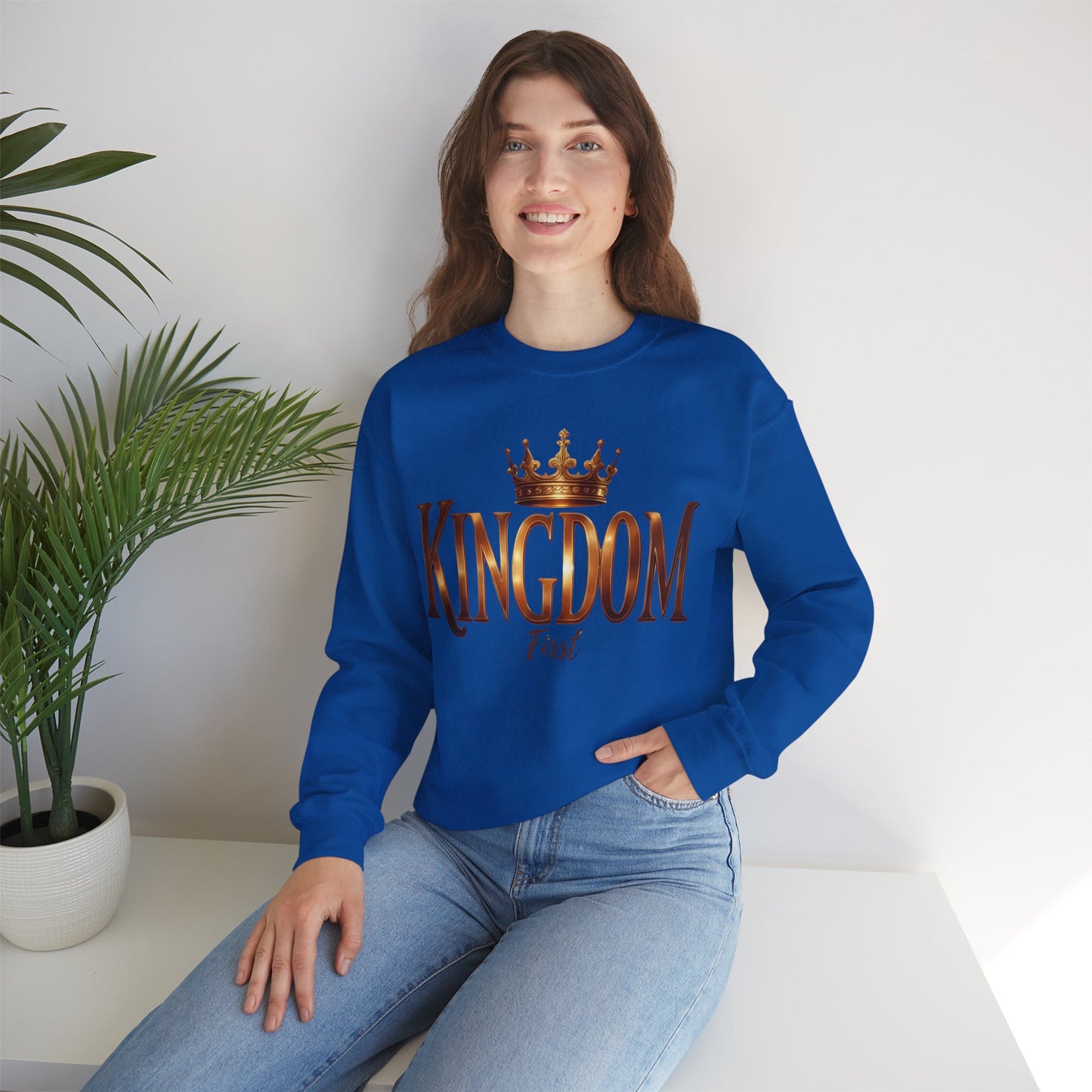 Kingdom First Sweatshirt - Stylish Unisex Crewneck for Cozy Days, Perfect Gift for Faith, Family and Trendy Wardrobe
