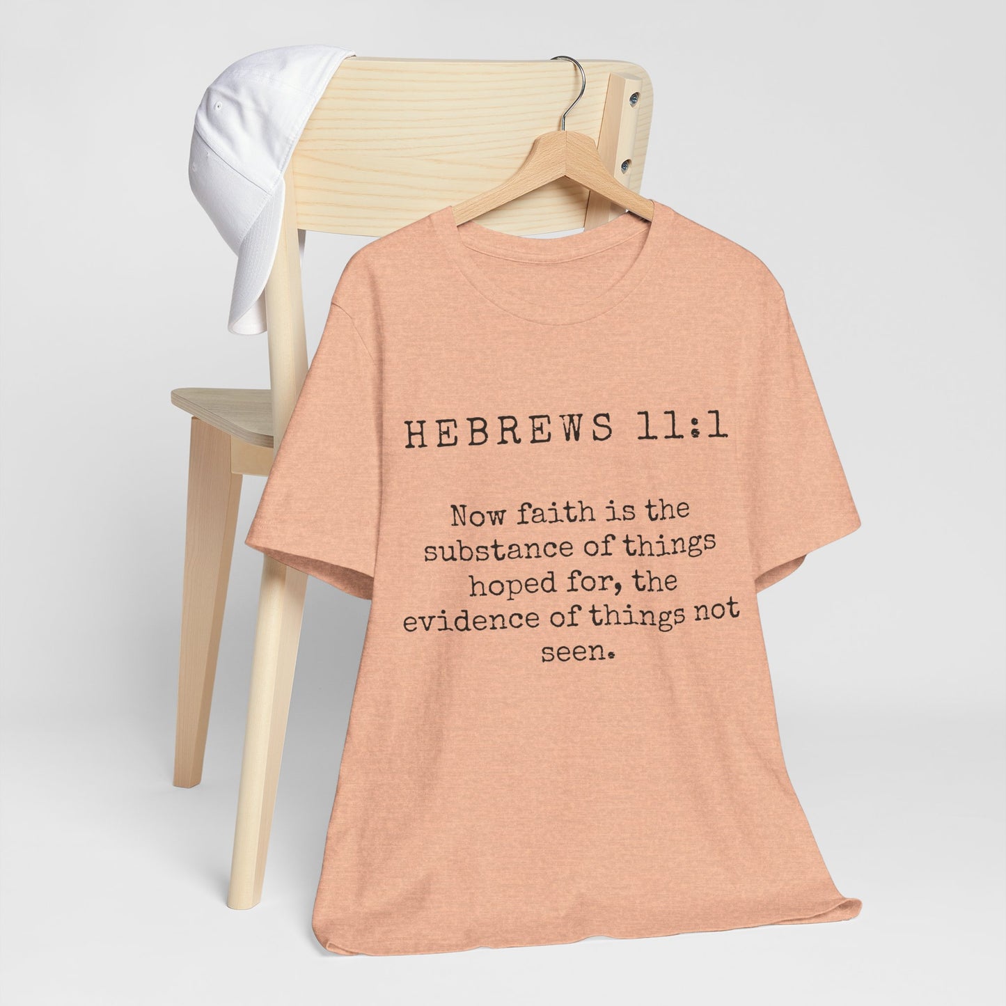Faith-Inspired Unisex T-shirt - Hebrews 11:1, Gift for Believers, Religious Apparel, Inspirational Top, Cozy Casual Wear