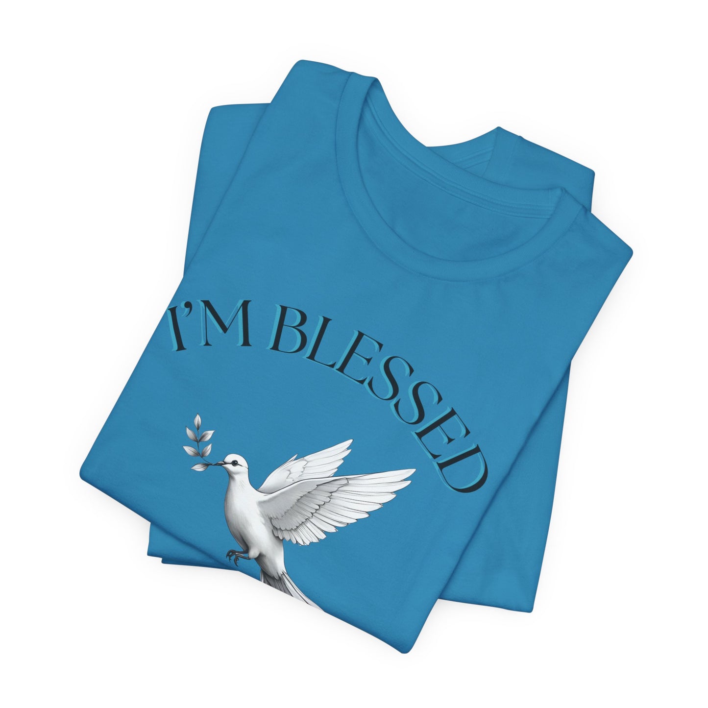 Blessed Message Unisex Tee, Spiritual Shirt, Faith-Based Apparel, Inspirational Gift, Everyday Comfort Wear