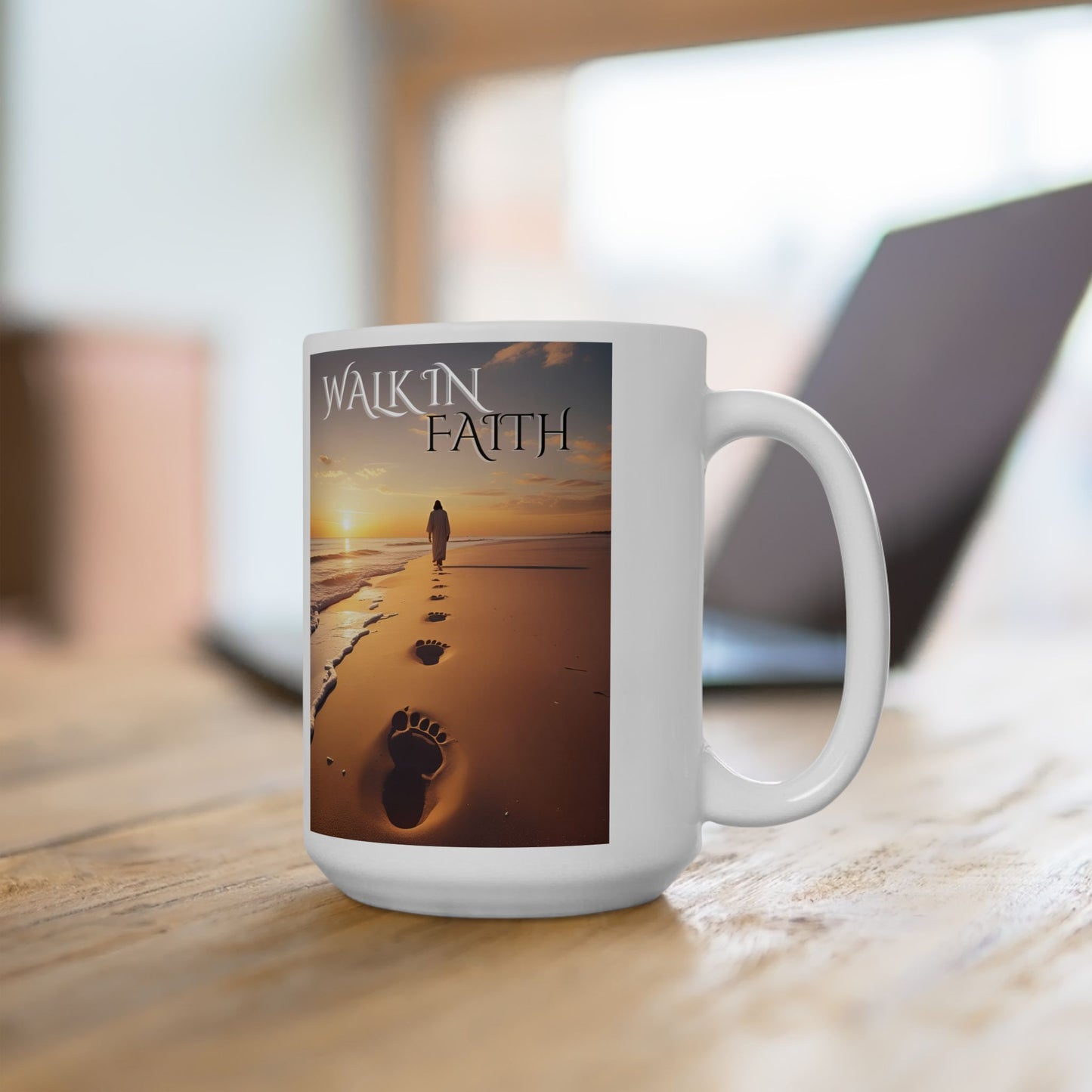 Sunset Beach Ceramic Mug - Perfect Gift for Nature Lovers, Coffee Lovers, Relaxation & Motivation, Ocean Inspired Tea Cup