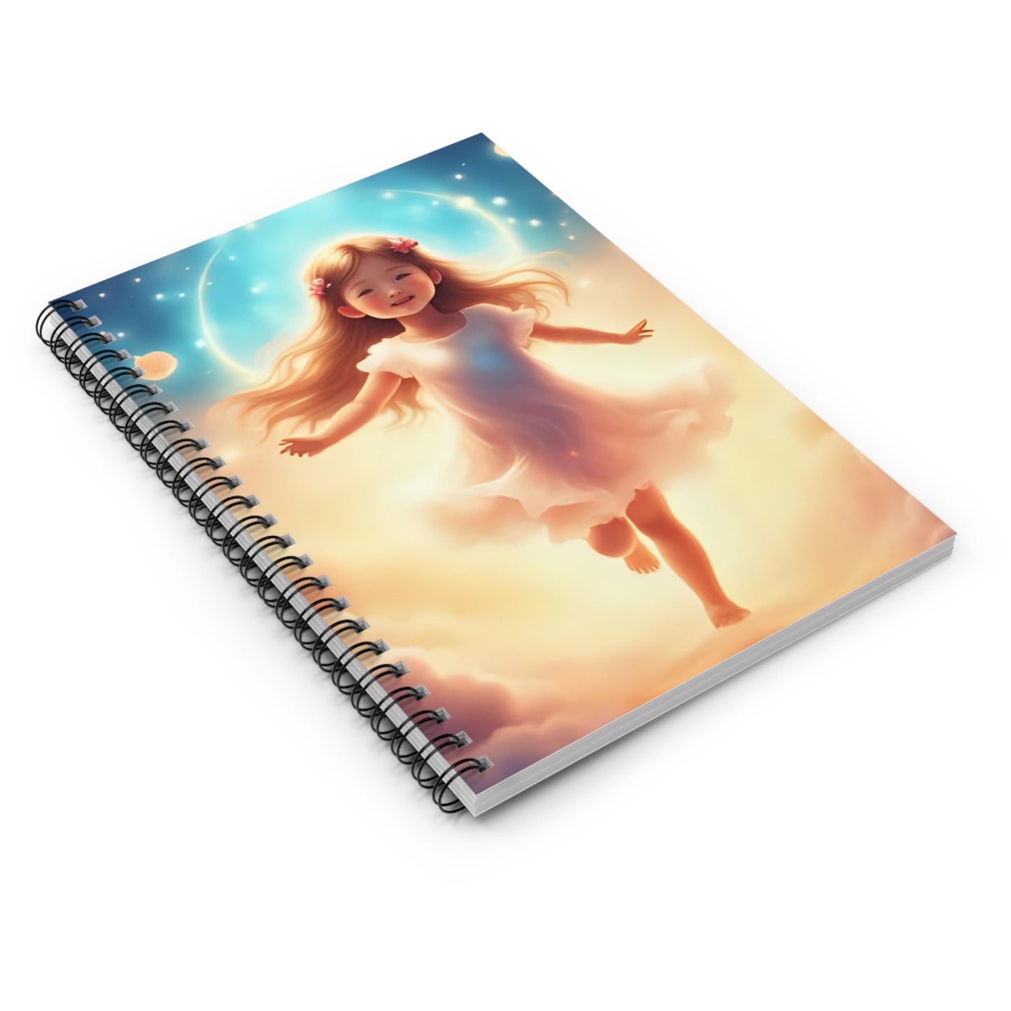 Whimsical Dreamer Spiral Notebook - Ruled Line, Cute Journal, Stationery, Gift for Writers, Kids' Activity Book, Notepad for School