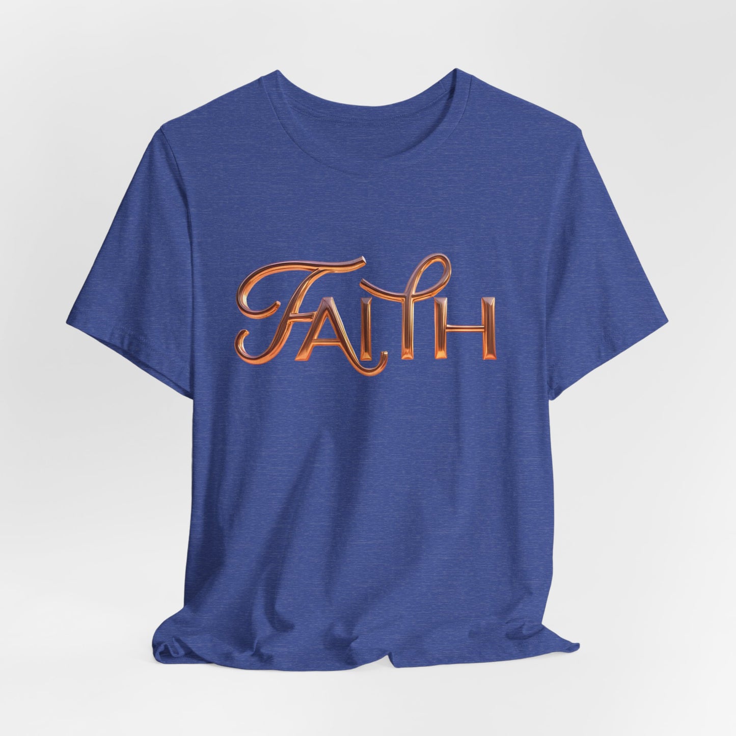 Faith Unisex Short Sleeve Tee, Inspirational Shirt, Casual Wear, Gift for Friends, Everyday Comfort, Positive Message Tee