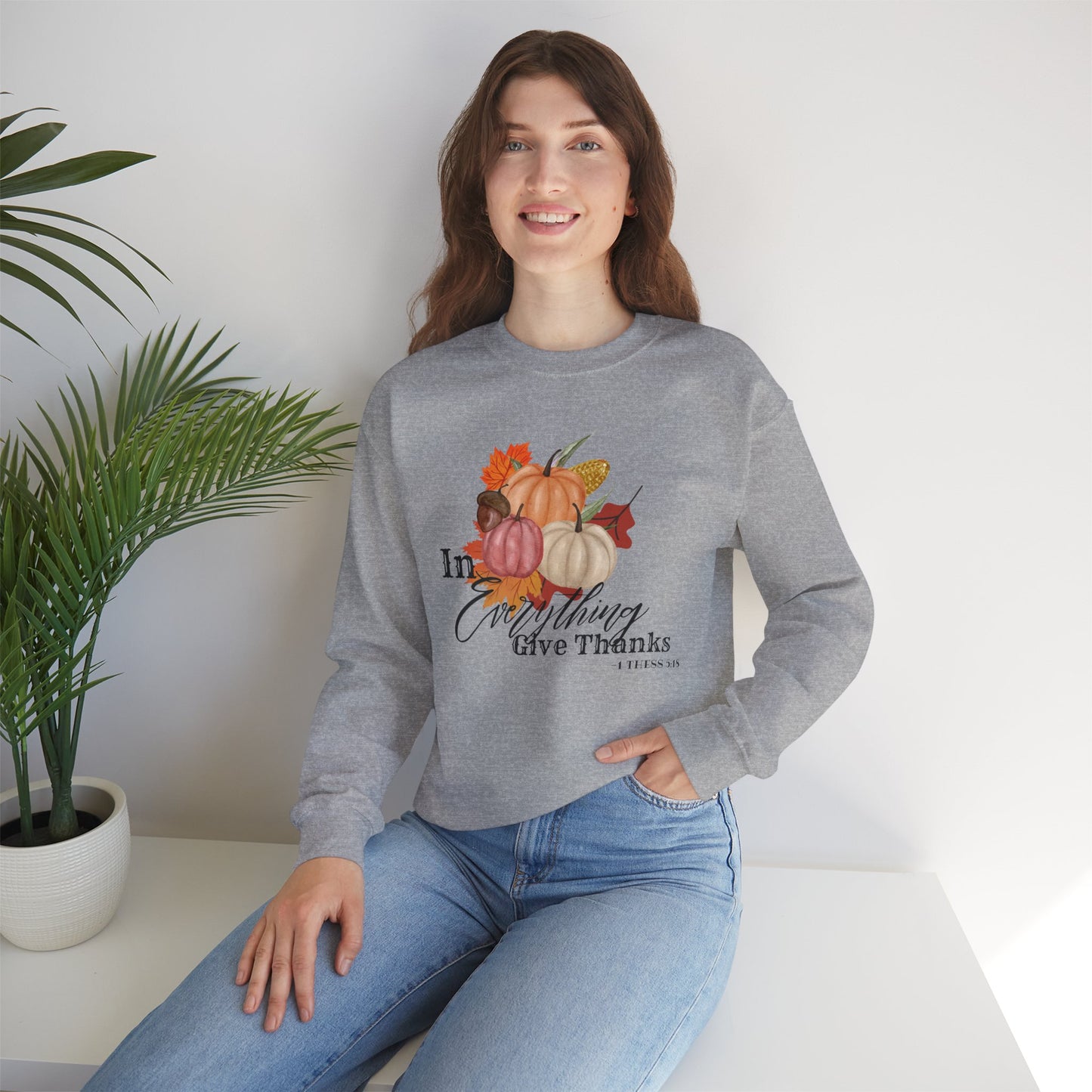 Thanksgiving Cozy Crewneck Sweatshirt, Unisex Fall Apparel, Harvest Season Gift, Autumn Fashion, Thanksgiving Decor