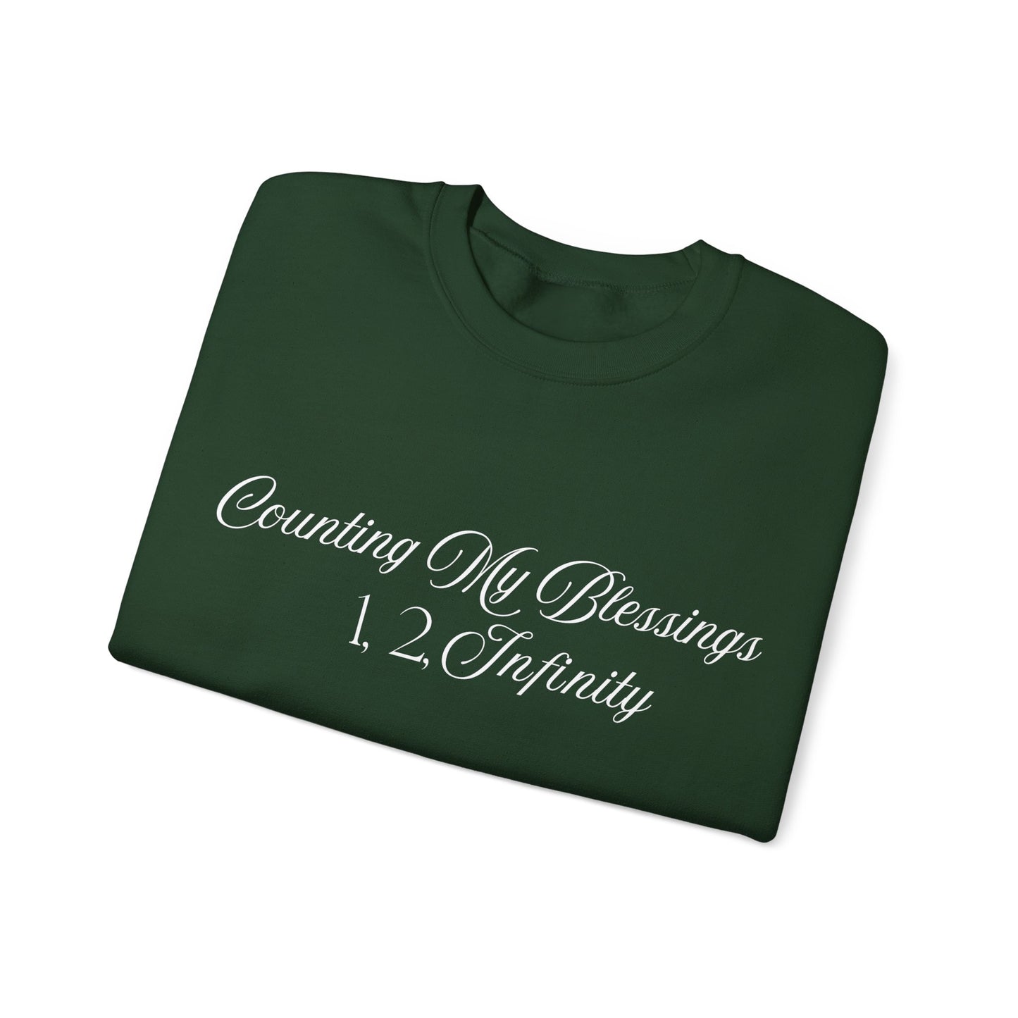 Counting My Blessings Sweatshirt, Cozy Unisex Crewneck, Inspirational Gift, Everyday Wear, Faith-Based Apparel, Perfect for Gratitude Days