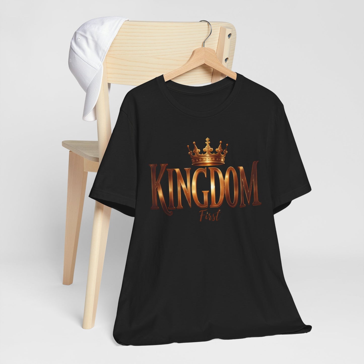 Royalty-Inspired Unisex Jersey Tee - 'Kingdom First', Casual Wear, Gift for Him/Her, Unique Shirt for Celebrations, Stylish Attire