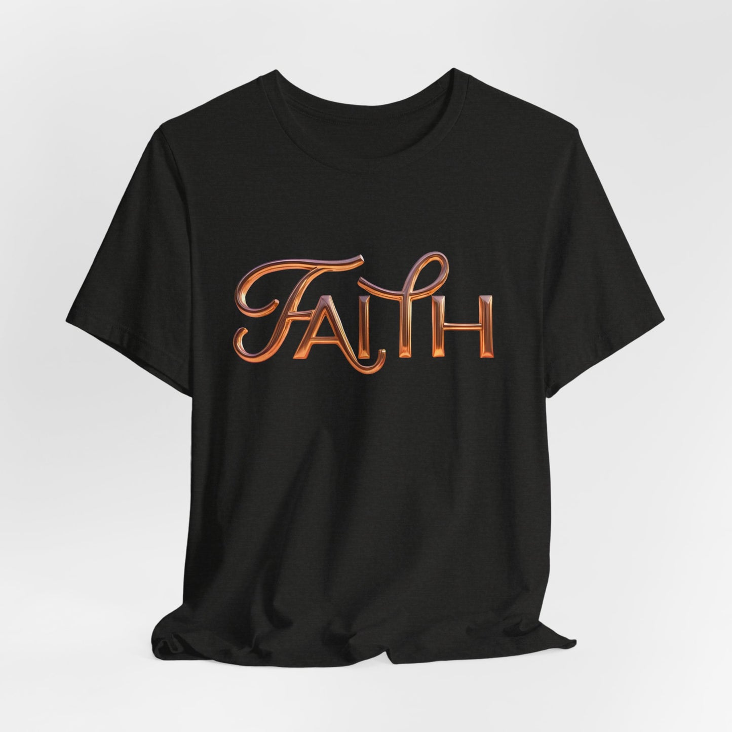 Faith Unisex Short Sleeve Tee, Inspirational Shirt, Casual Wear, Gift for Friends, Everyday Comfort, Positive Message Tee