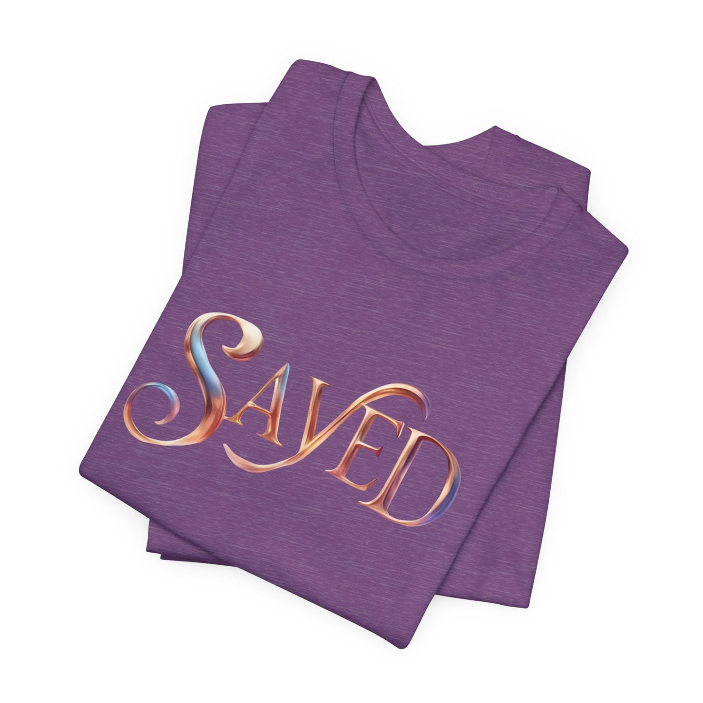 Saved Unisex Jersey Short Sleeve Tee | Inspirational T-Shirt, Casual Wear, Gift Idea, Faith-Based Apparel, Everyday Outfit