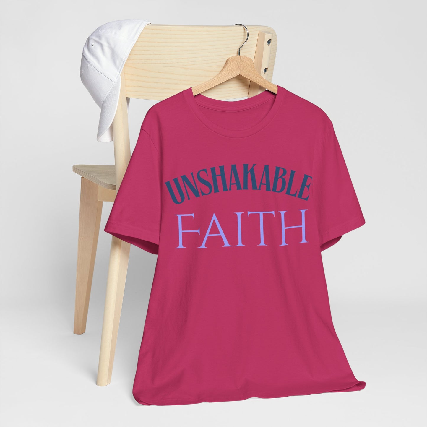 Unisex Faith Tee | Unshakable Faith Shirt, Inspirational Quote T-Shirt, Religious Gift, Christian Apparel, Everyday Wear
