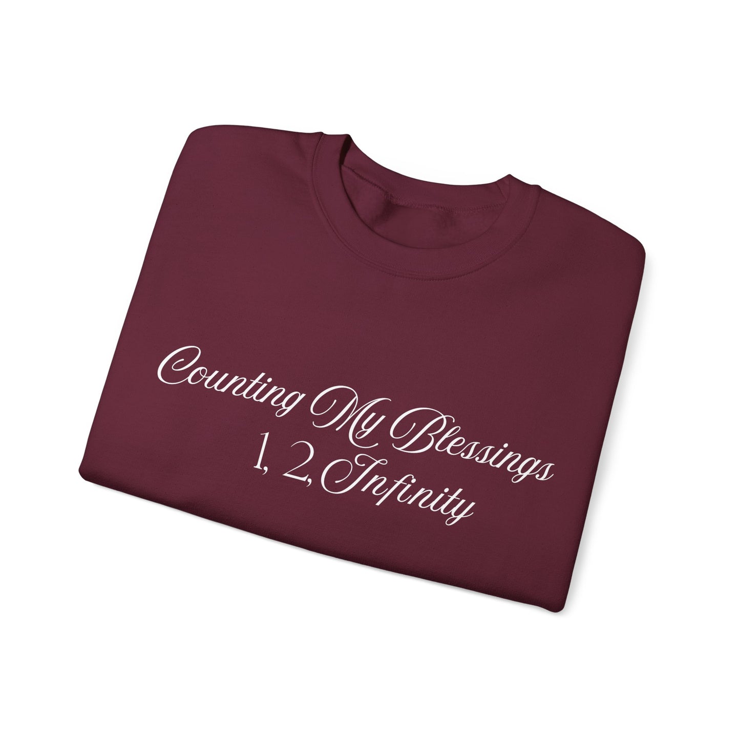 Counting My Blessings Sweatshirt, Cozy Unisex Crewneck, Inspirational Gift, Everyday Wear, Faith-Based Apparel, Perfect for Gratitude Days