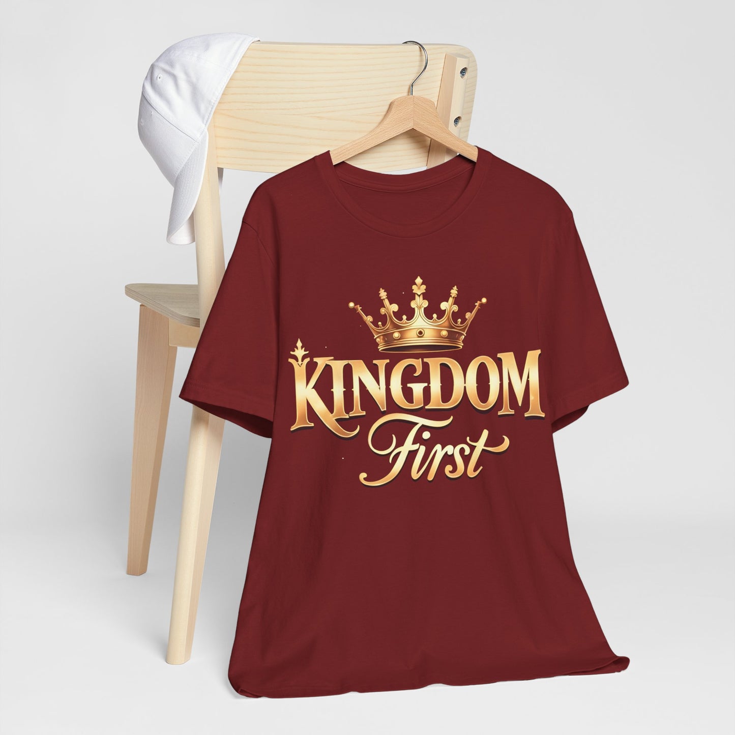 Kingdom First T-Shirt - Unisex Jersey Tee, Perfect for Royalty Lovers, Casual Outings, Birthdays, Motivational Gifts, Everyday Wear