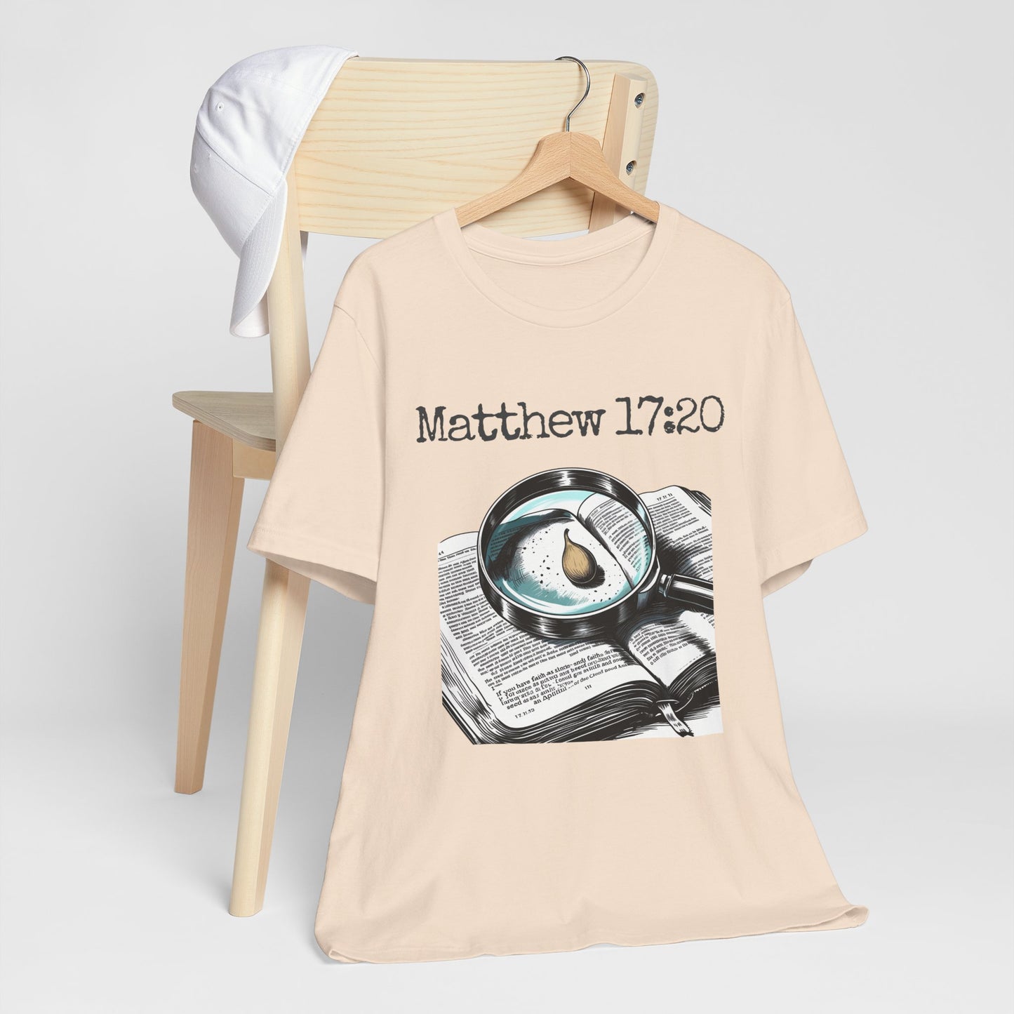 Faith-Inspired Unisex T-Shirt | Matthew 17:20 Graphic Tee, Inspirational Gift, Christian Apparel, Casual Wear, Religious Clothing