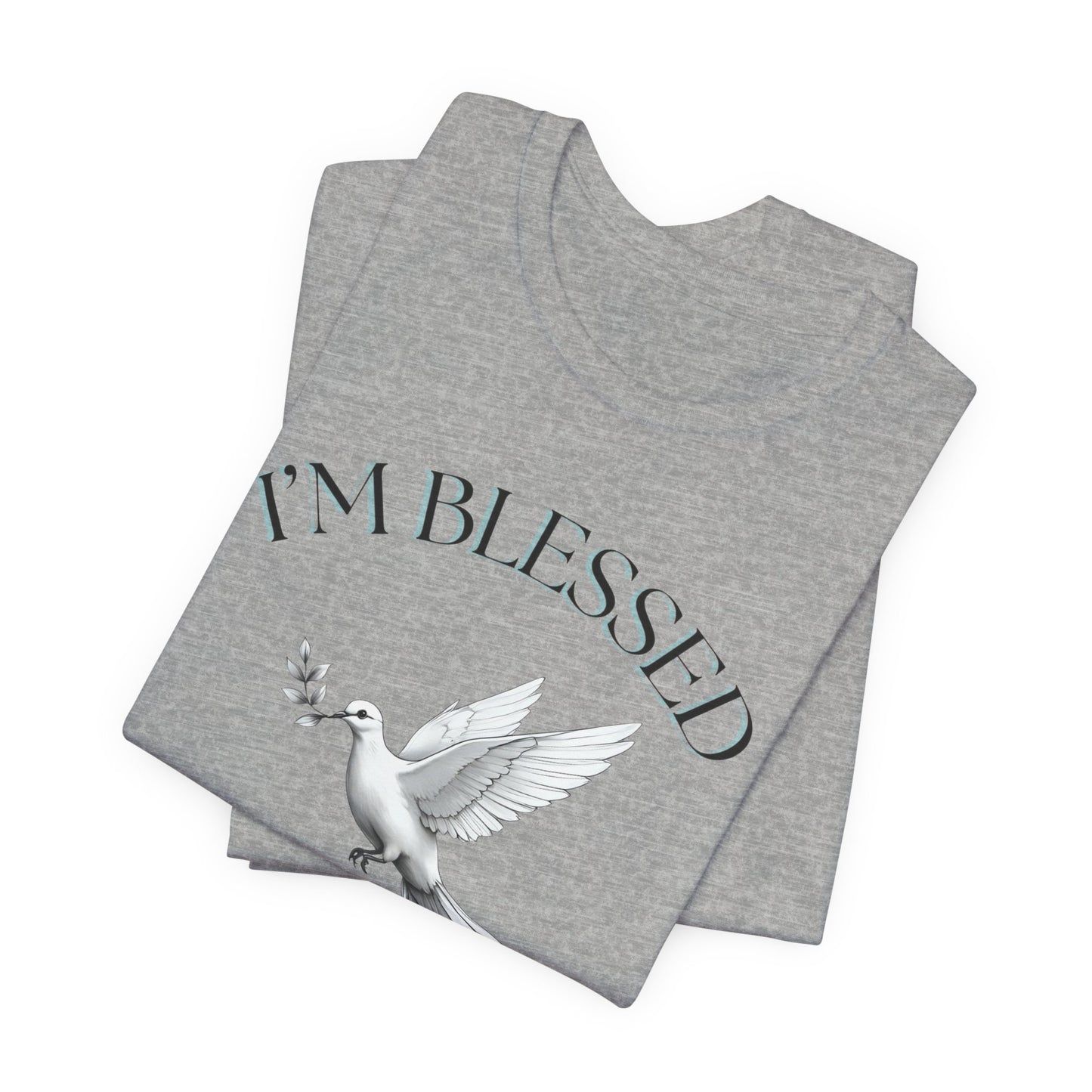 Blessed Message Unisex Tee, Spiritual Shirt, Faith-Based Apparel, Inspirational Gift, Everyday Comfort Wear
