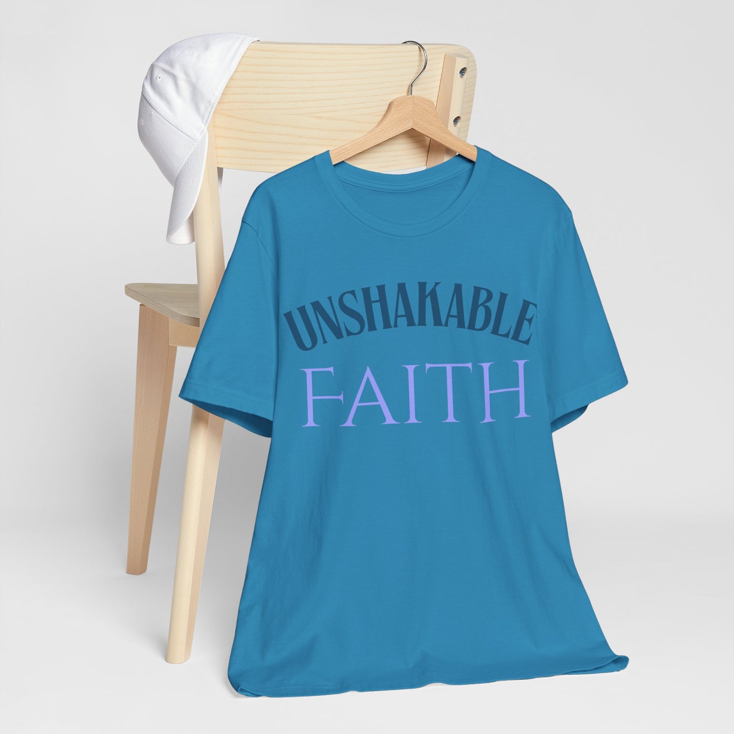 Unisex Faith Tee | Unshakable Faith Shirt, Inspirational Quote T-Shirt, Religious Gift, Christian Apparel, Everyday Wear