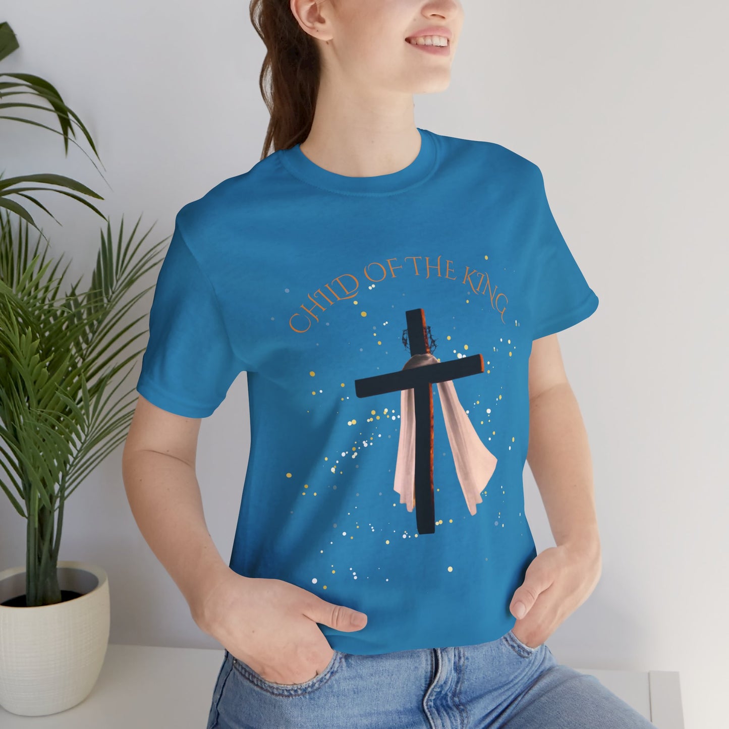 Christian Inspirational Tee, "Child of the King" Shirt, Faith-Based Apparel, Religious Gifts, Perfect for Church & Celebrations
