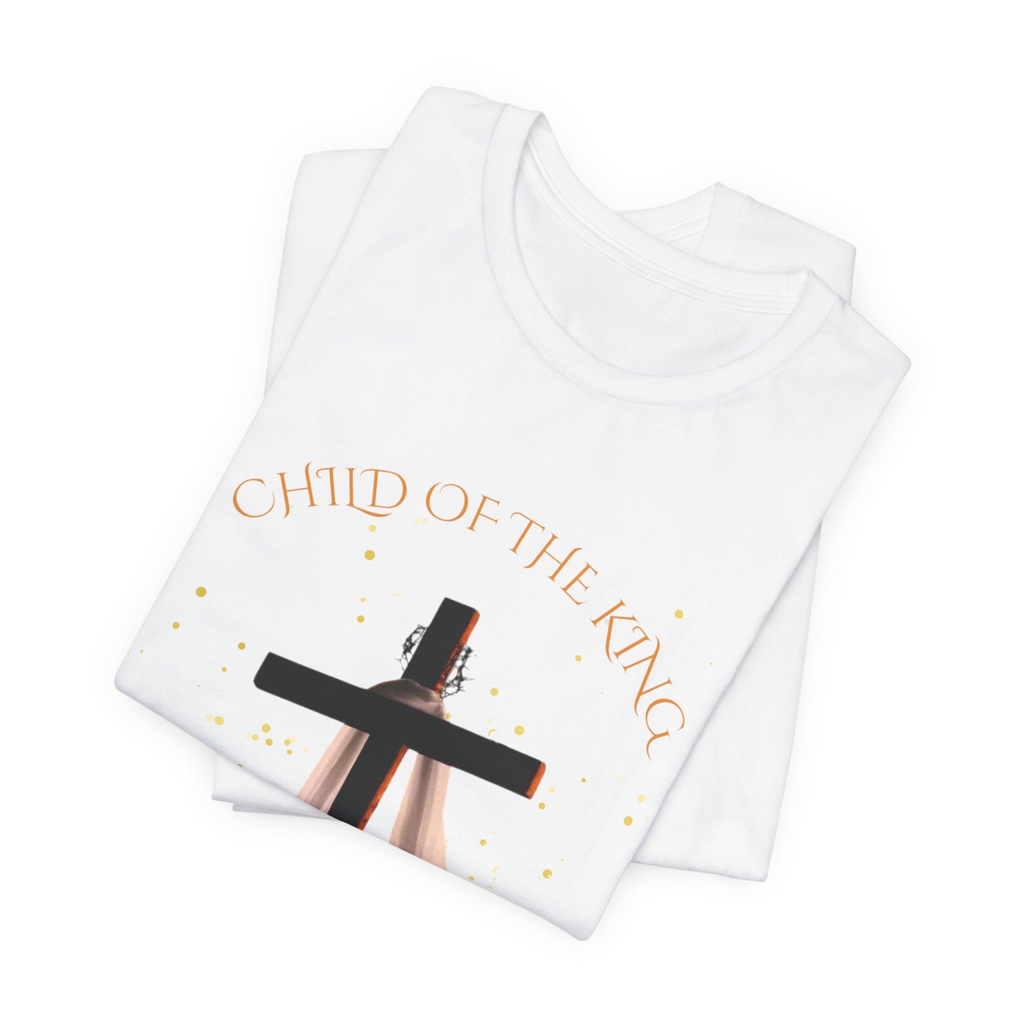 Christian Inspirational Tee, "Child of the King" Shirt, Faith-Based Apparel, Religious Gifts, Perfect for Church & Celebrations
