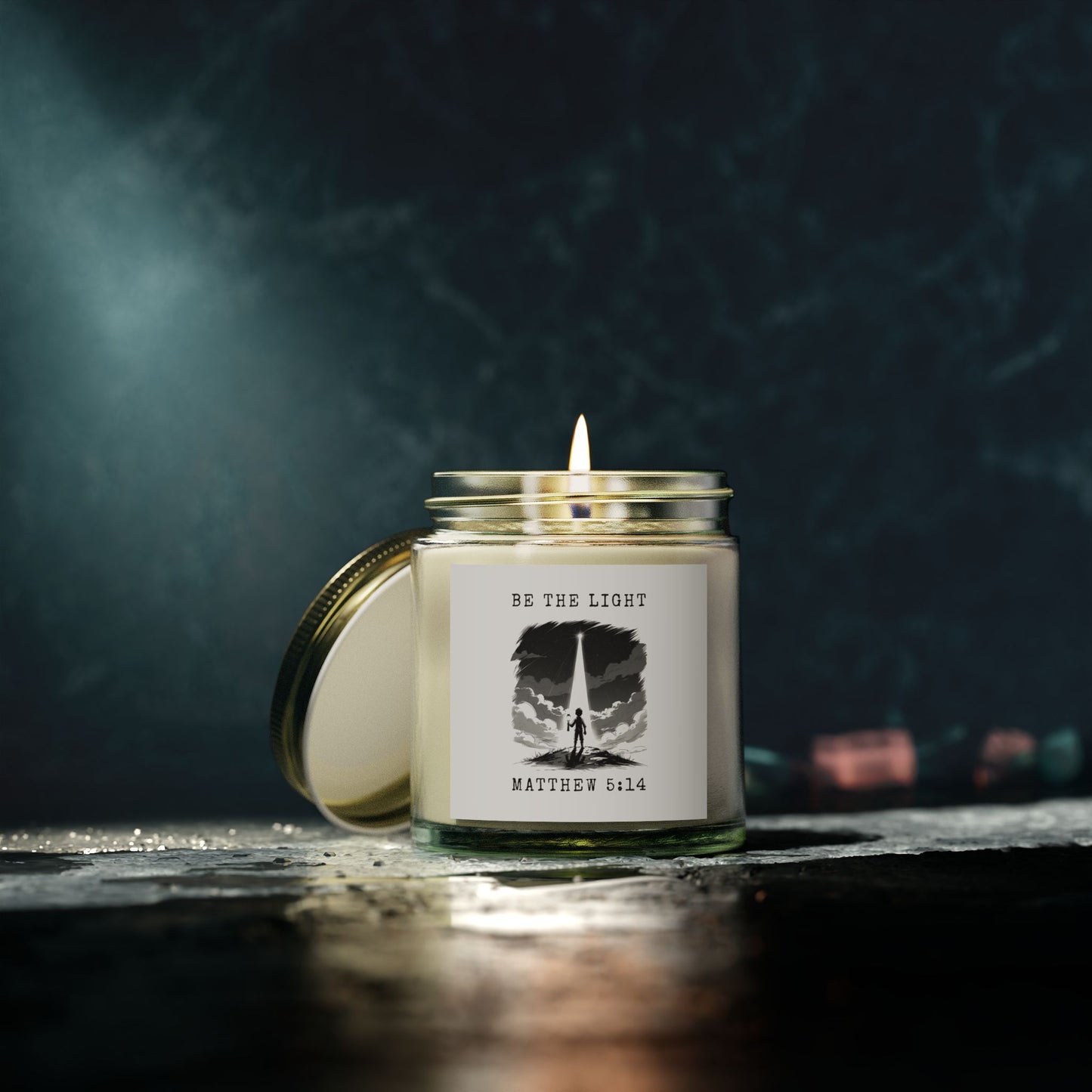 Inspirational Scented Candle - Be the Light | Relaxing Décor, Gift for Faith Hope, Self-Care, Housewarming, Mindfulness