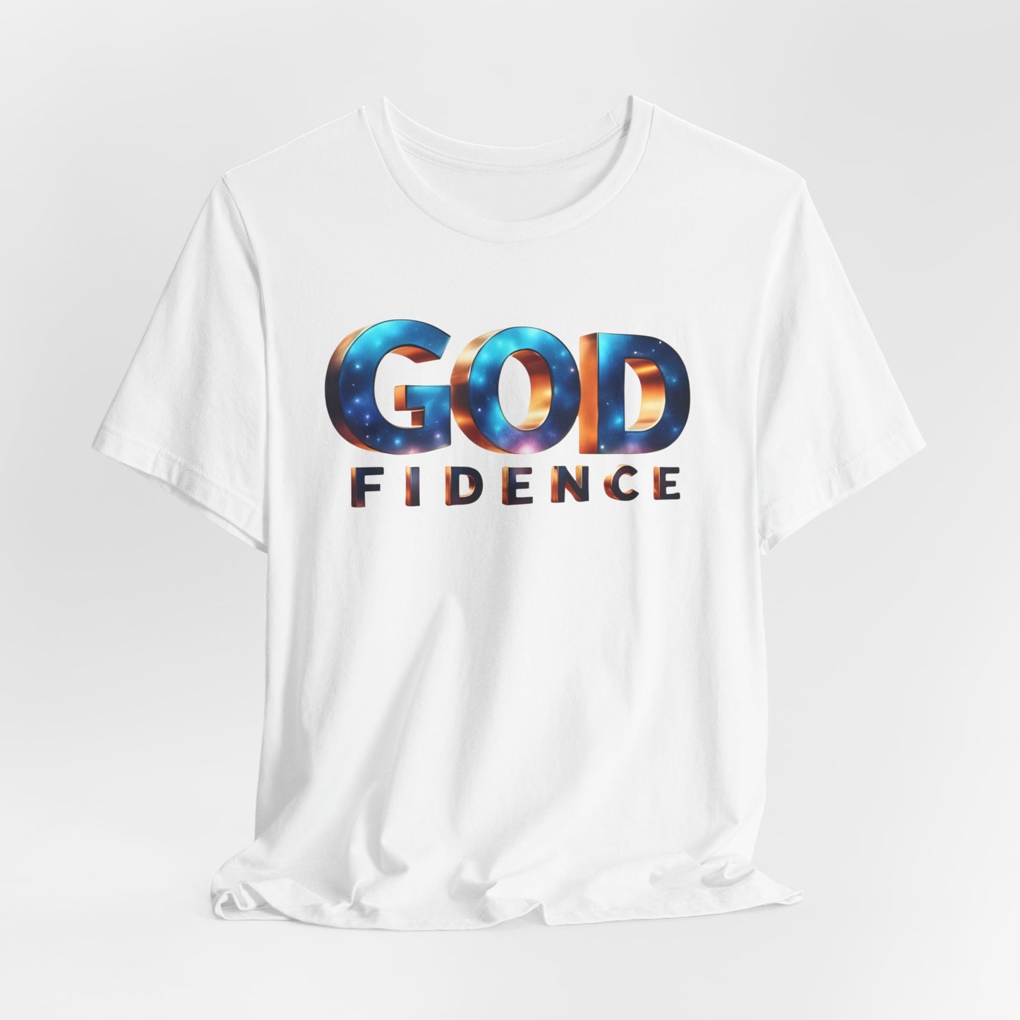 Godfidence Unisex Tee - Inspirational Cotton Shirt for Faith, Hope, Encouragement, Gift for Believers, Everyday Wear