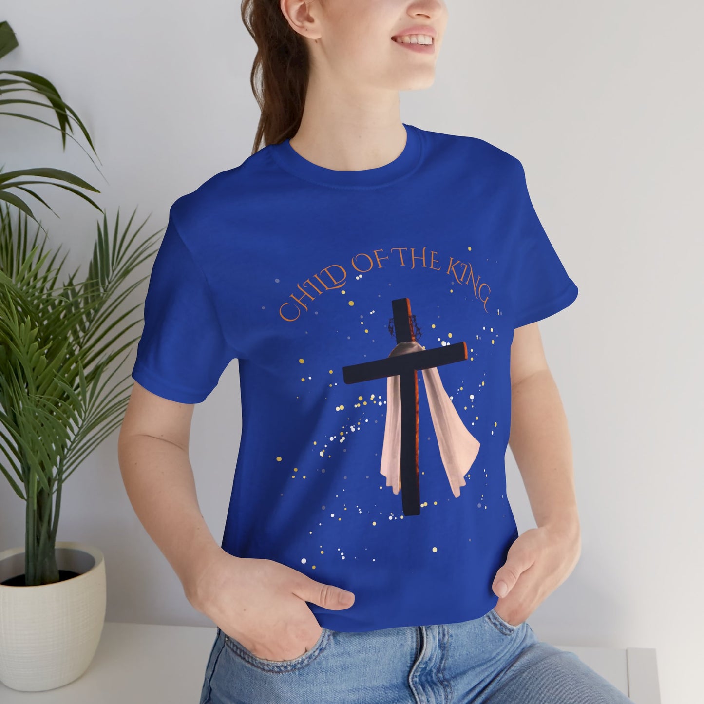 Christian Inspirational Tee, "Child of the King" Shirt, Faith-Based Apparel, Religious Gifts, Perfect for Church & Celebrations