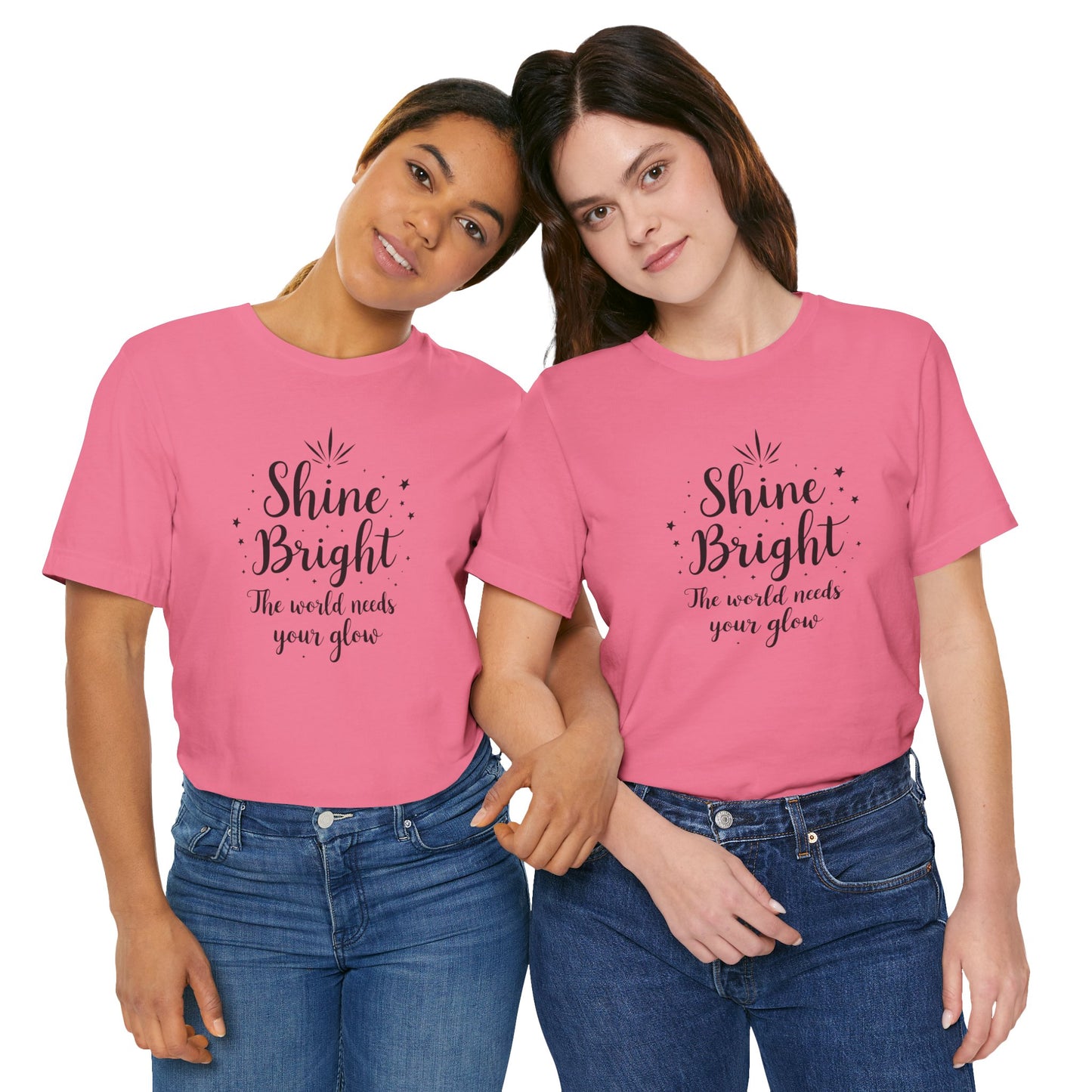 Shine Bright Unisex Tee, Inspirational Shirt, Motivational Gift, Perfect for Everyday Wear, Birthday and Holiday Present
