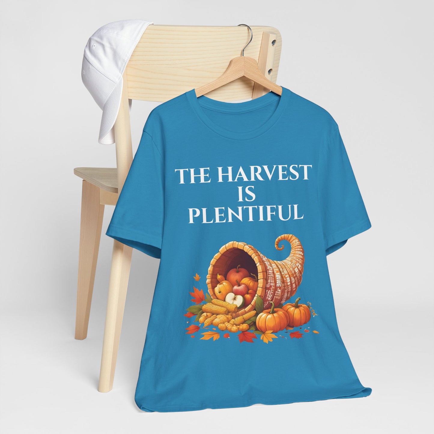 Harvest Plentiful Tee - Unisex Fall T-Shirt for Thanksgiving, Autumn Gatherings, Seasonal Celebrations, Cozy Outfits
