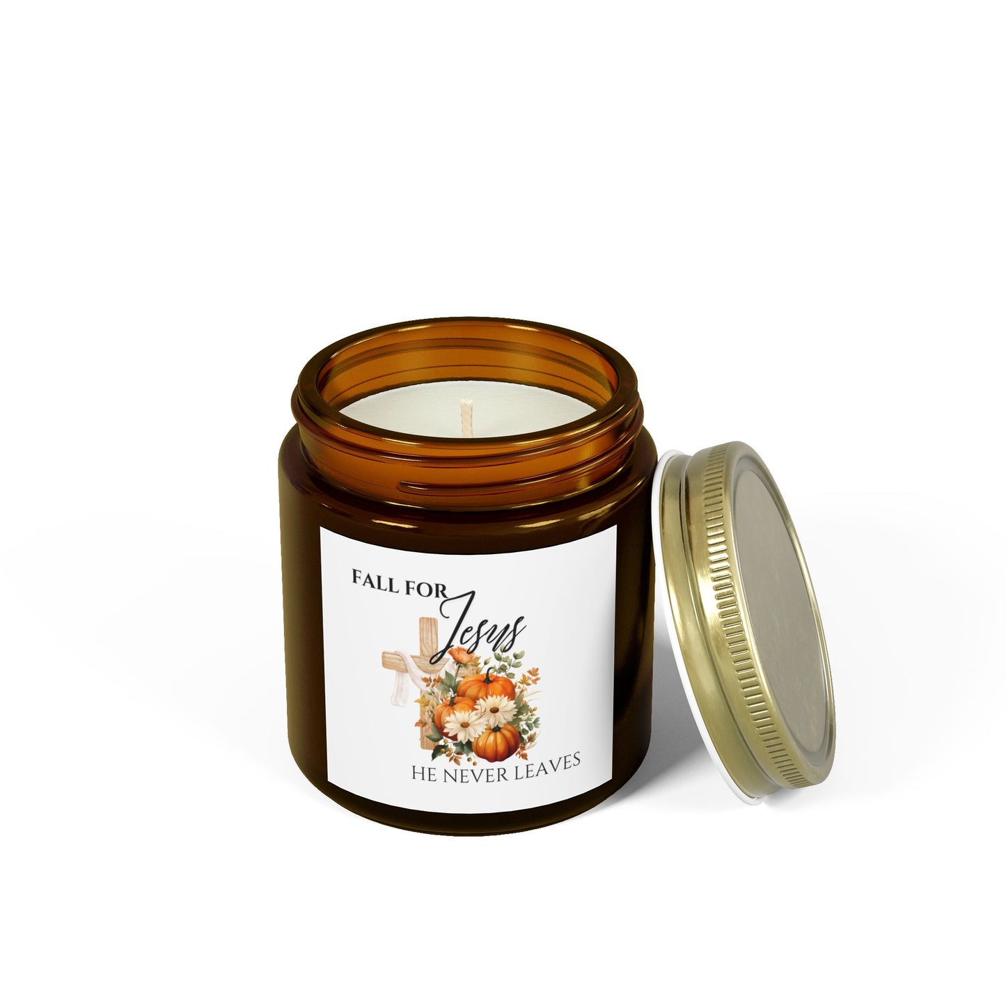 Fall for Jesus Scented Candles, Faith-Based Gifts, Joyful Home Decor, Bible Verse Candles, Christian Fall Decor