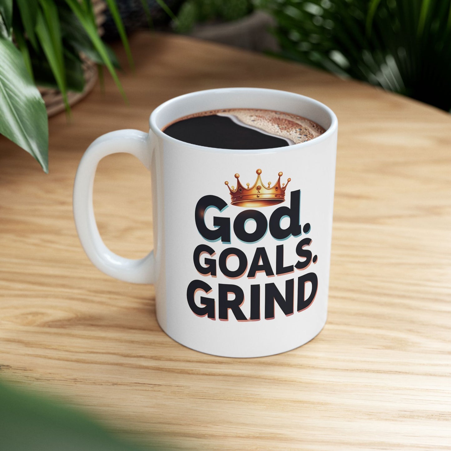 Motivational Ceramic Mug - Perfect Gift for Coffee Lovers, Inspirational Decor, Office Mug, Goal Setter, Motivational Gift