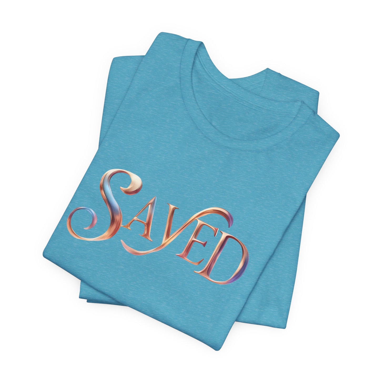 Saved Unisex Jersey Short Sleeve Tee | Inspirational T-Shirt, Casual Wear, Gift Idea, Faith-Based Apparel, Everyday Outfit