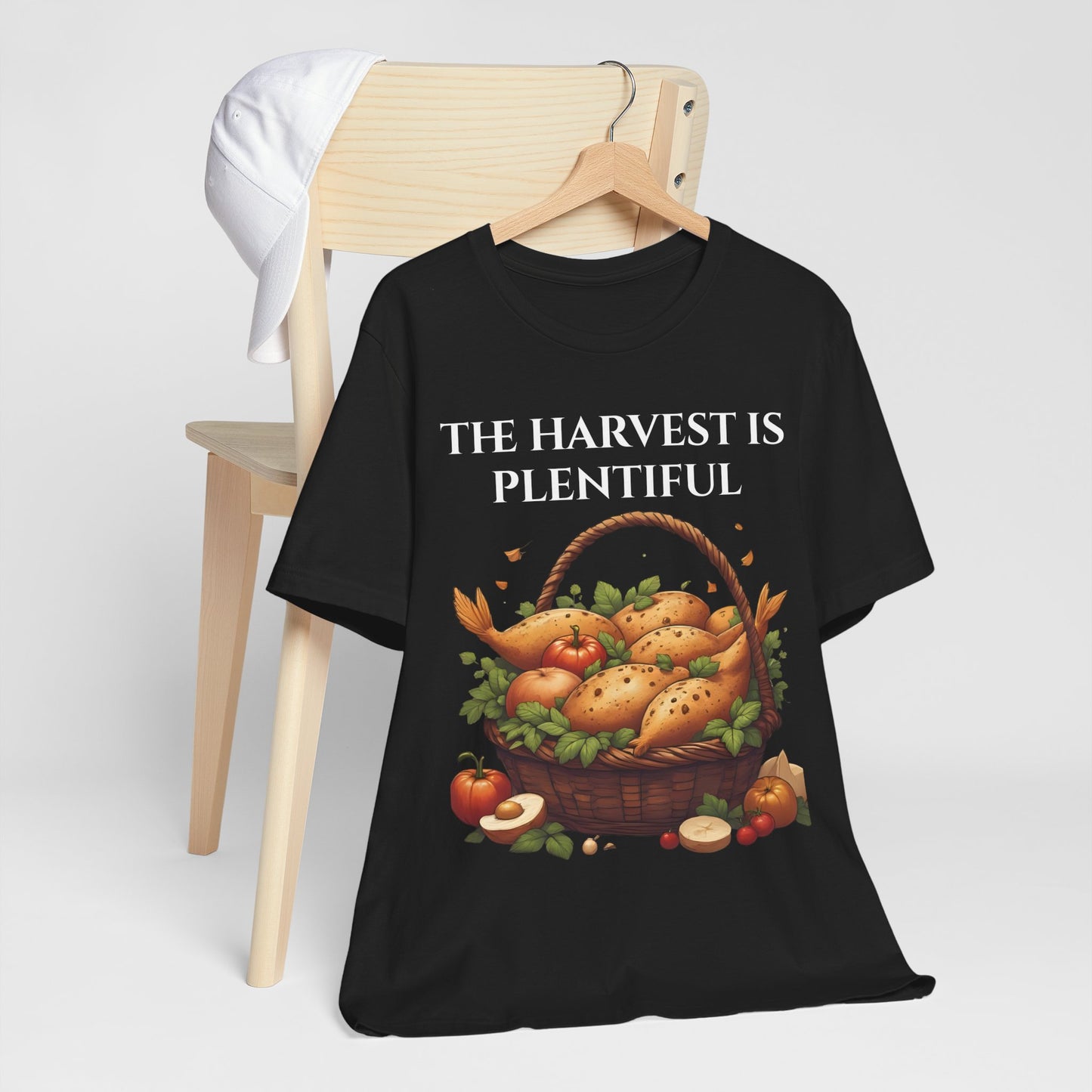Harvest Inspired Unisex Tee: Celebrate Seasonal Abundance, Fall Fashion, Thanksgiving Shirt, Gardening Gift, Vintage Farm Style
