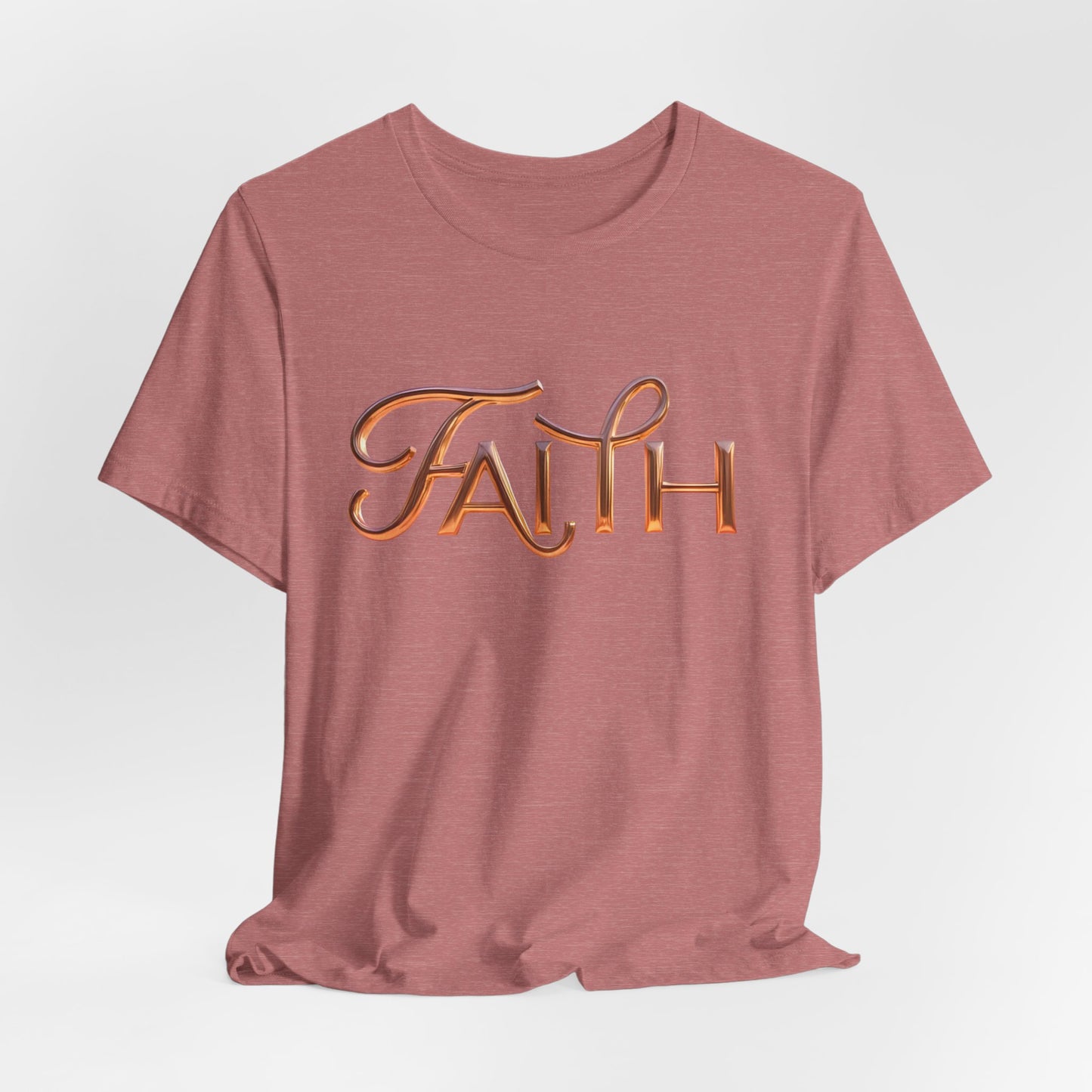 Faith Unisex Short Sleeve Tee, Inspirational Shirt, Casual Wear, Gift for Friends, Everyday Comfort, Positive Message Tee