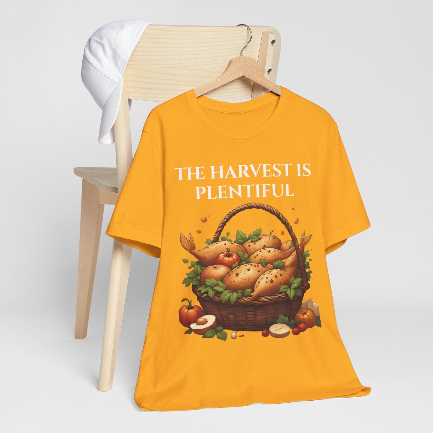Harvest Inspired Unisex Tee: Celebrate Seasonal Abundance, Fall Fashion, Thanksgiving Shirt, Gardening Gift, Vintage Farm Style