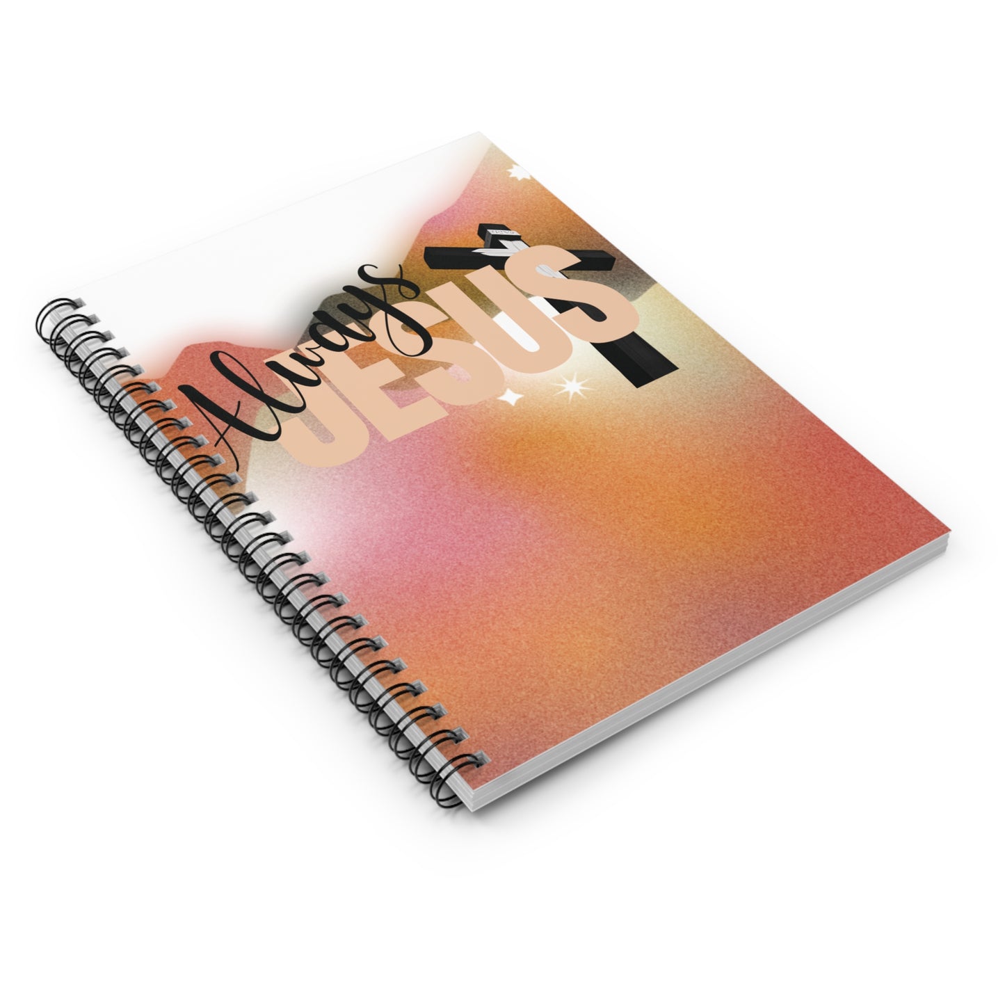 Always Jesus Spiral Notebook, Inspirational Journal, Christian Gifts, Faith-Based Stationery, Religious Note-Taking, Motivational Planner
