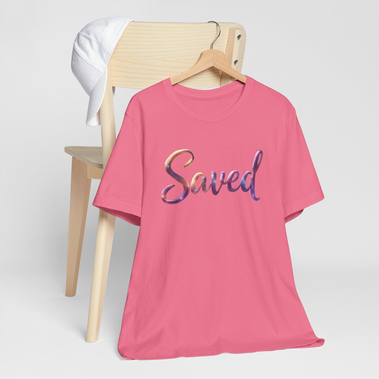 Saved Unisex Jersey Short Sleeve Tee, Inspirational T-Shirt, Christian Apparel, Casual Wear, Faith-Based Gift, Everyday Comfort