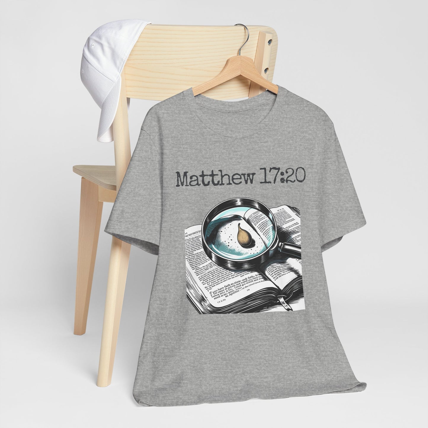 Faith-Inspired Unisex T-Shirt | Matthew 17:20 Graphic Tee, Inspirational Gift, Christian Apparel, Casual Wear, Religious Clothing