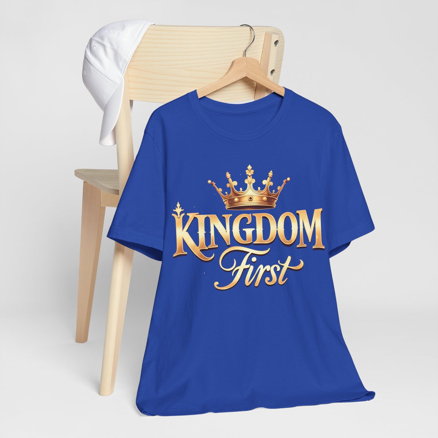 Kingdom First T-Shirt - Unisex Jersey Tee, Perfect for Royalty Lovers, Casual Outings, Birthdays, Motivational Gifts, Everyday Wear