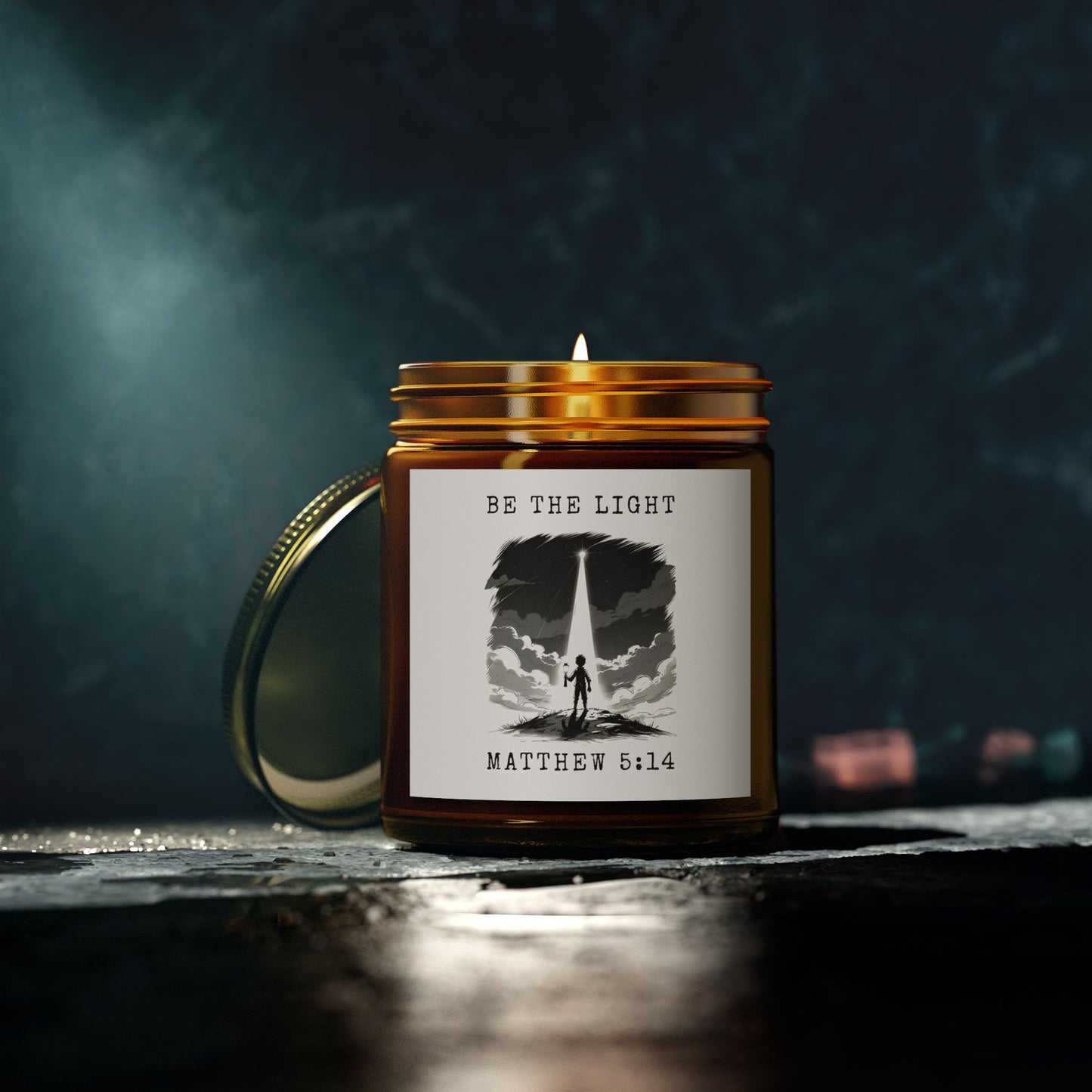 Inspirational Scented Candle - Be the Light | Relaxing Décor, Gift for Faith Hope, Self-Care, Housewarming, Mindfulness