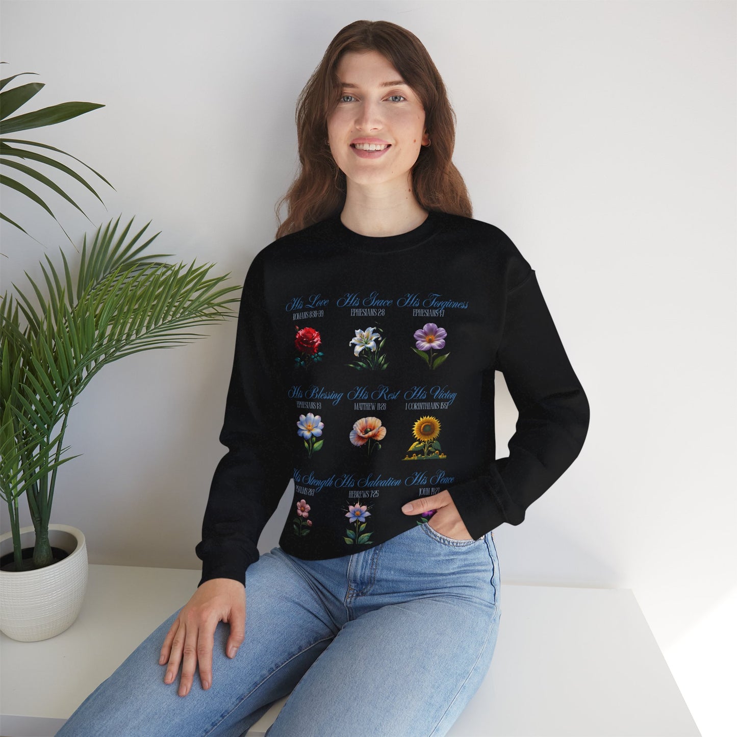 Floral Inspirational Sweatshirt | Cozy Crewneck for Self-Care, Gift for Her, Spring/Fall Layer, Positive Affirmation Apparel