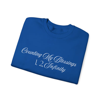 Counting My Blessings Sweatshirt, Cozy Unisex Crewneck, Inspirational Gift, Everyday Wear, Faith-Based Apparel, Perfect for Gratitude Days