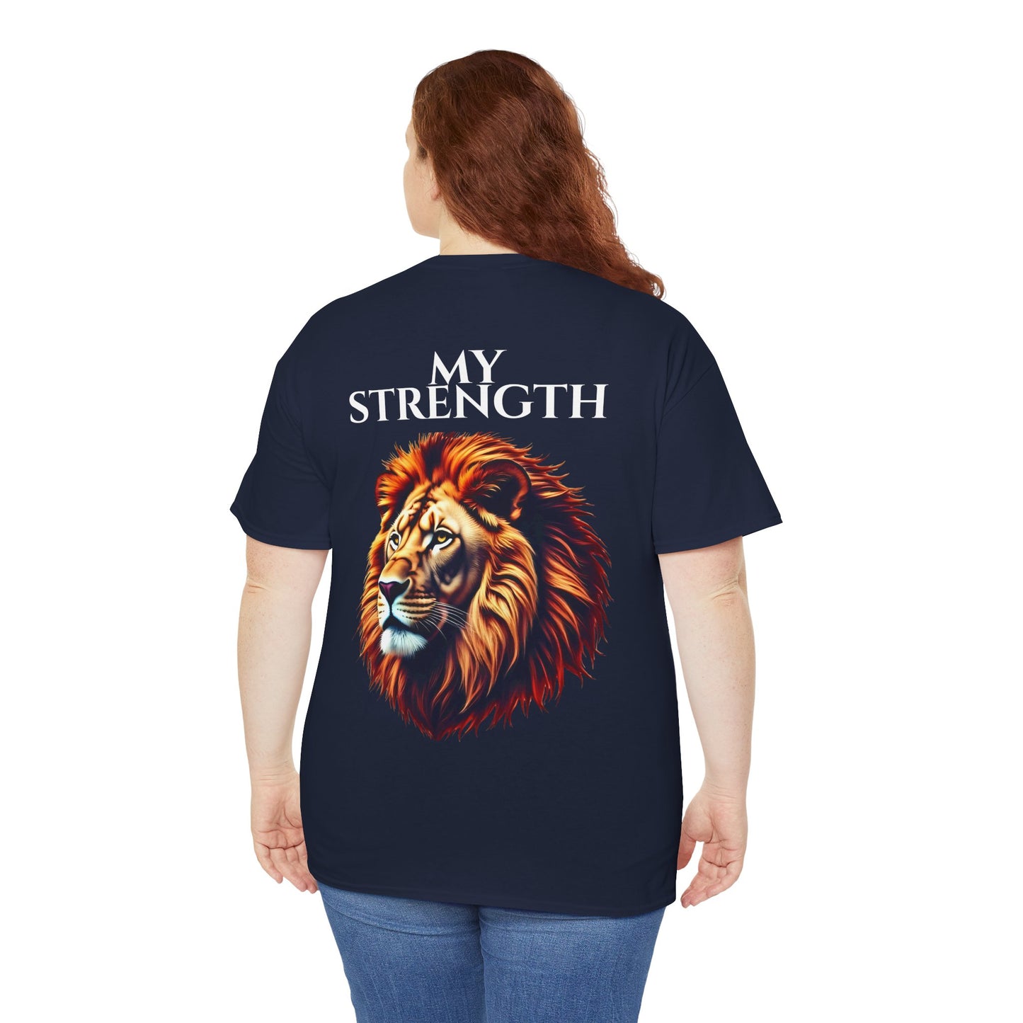 Empowering Lion Graphic Tee, Unisex Strength T-Shirt, Motivational Apparel, Gift for Him/Her, Inspirational Short Sleeve Shirt