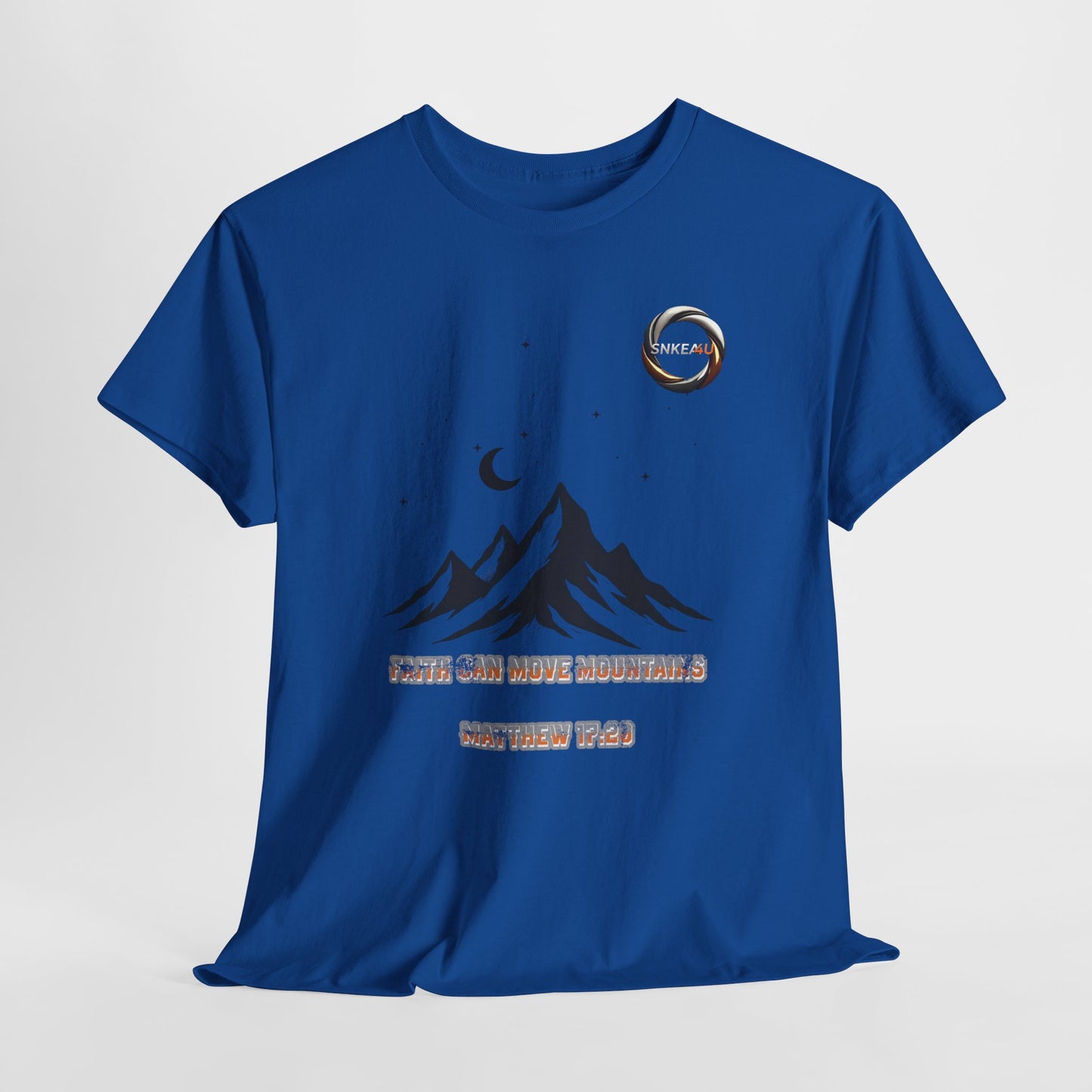 Mountain Moon Tee — Minimal Night Sky Graphic T-Shirt