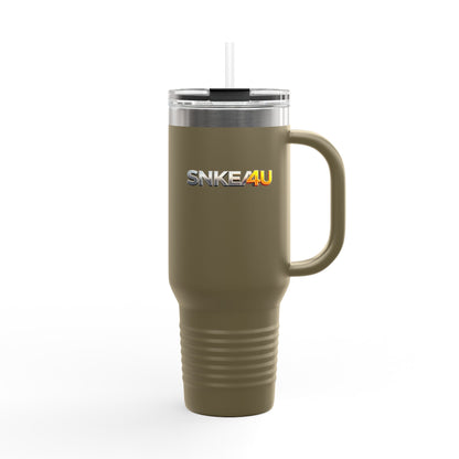 Inspirational, B.I.B.L.E. 40oz Insulated Travel Mug with Handle