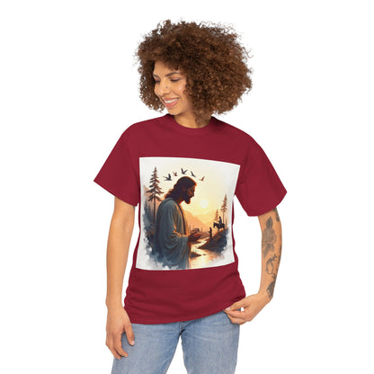 Christian Jesus Nature T-Shirt — Inspirational Faith Forest Graphic Tee