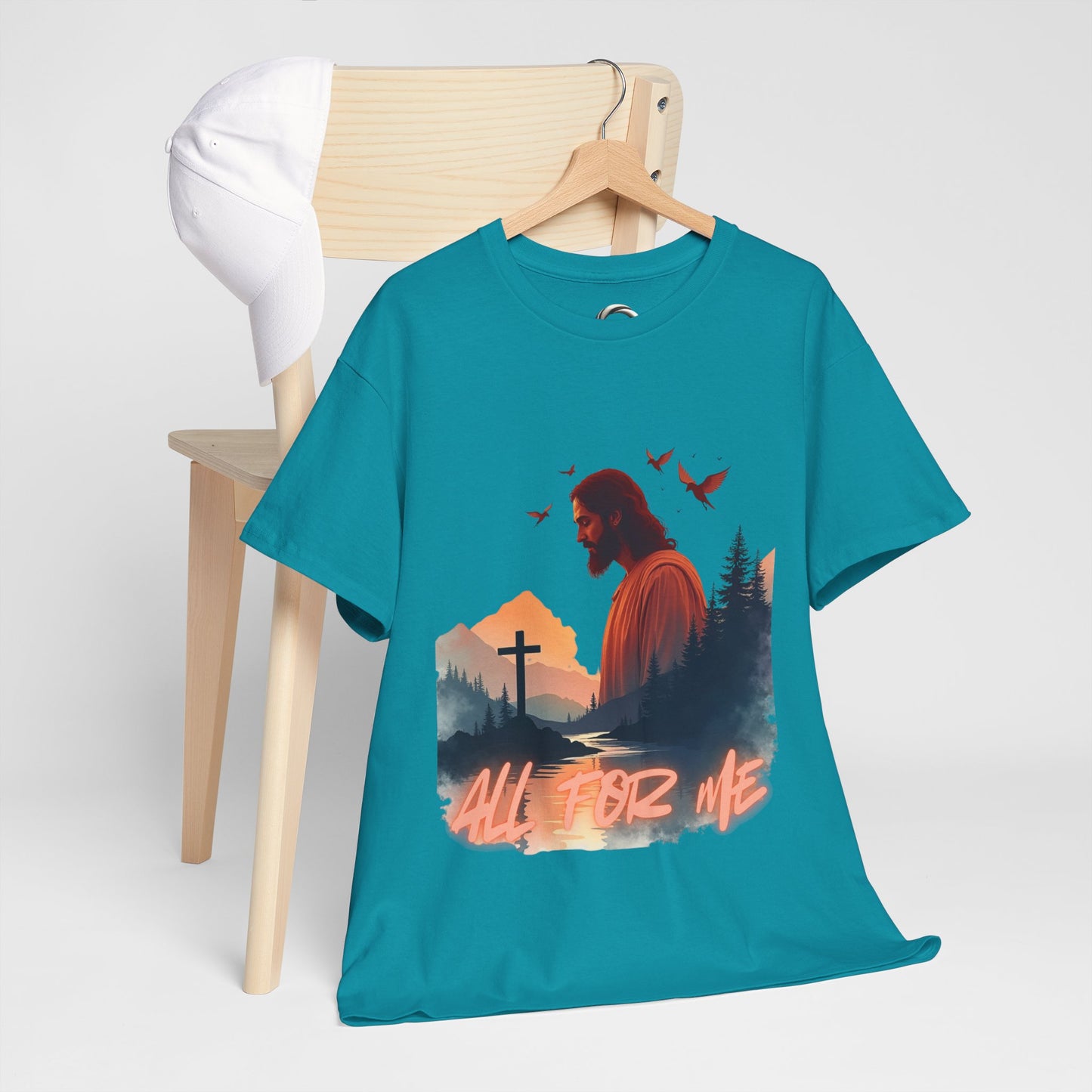 All For Me” Inspirational Faith T-Shirt Christian Jesus Cross Tee