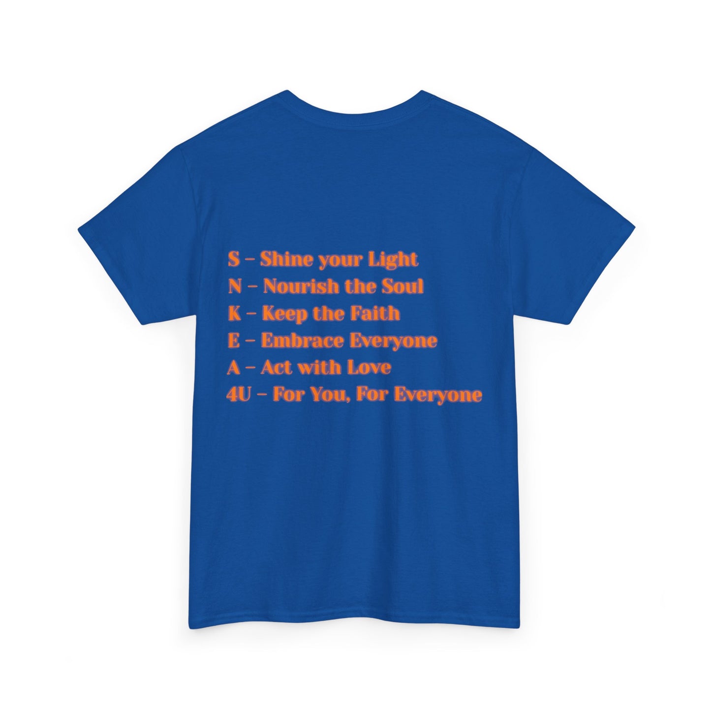 SNKEA4U Brand Circle Logo & Inspirational Back Acronym Tee