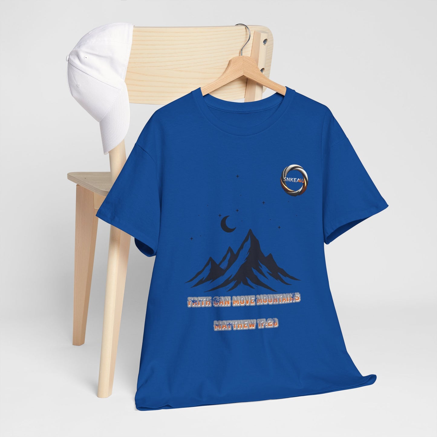 Mountain Moon Tee — Minimal Night Sky Graphic T-Shirt
