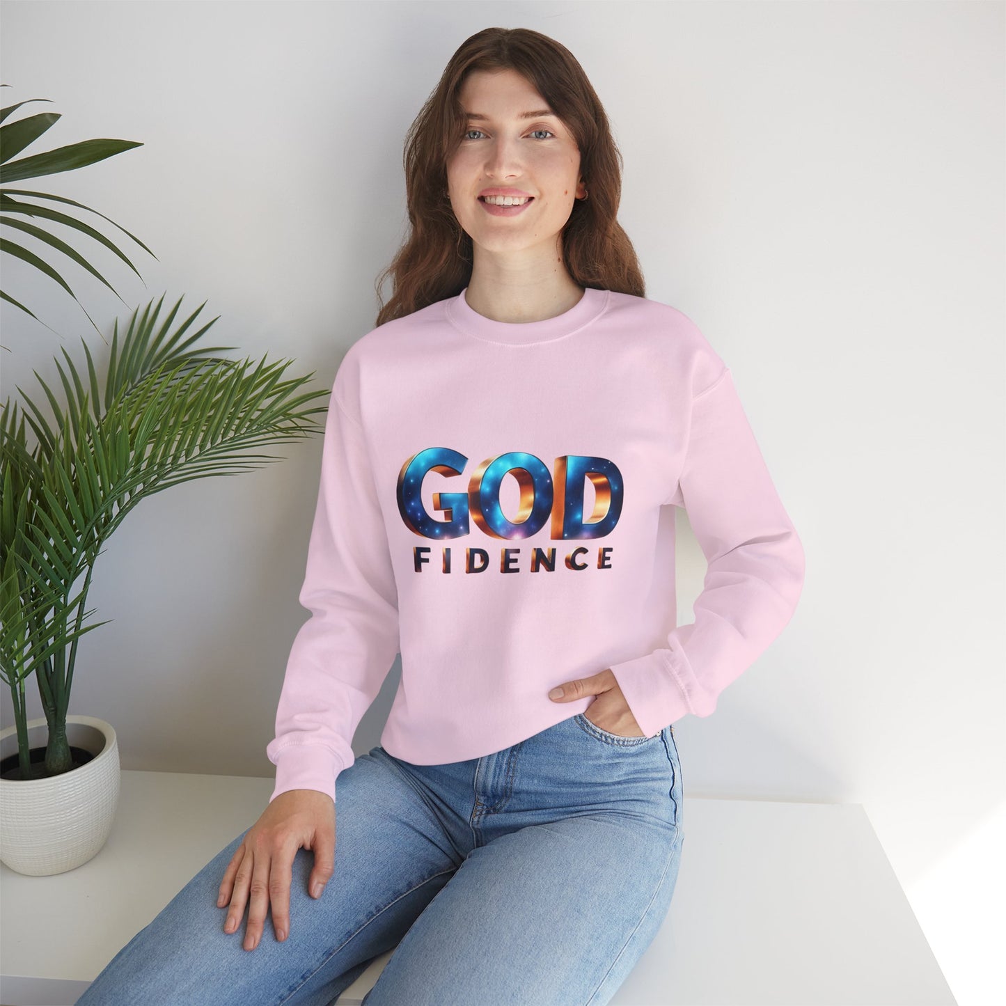 Galactic Confidence Sweatshirt, Motivational Sweatshirt, Positive Affirmation Crewneck, Inspirational Gift for Him/Her, Spiritual [...]