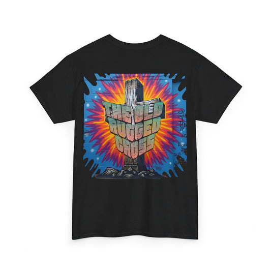Blessed Rugged Rider' Graphic Cotton Shirt - Retro Cross Tee