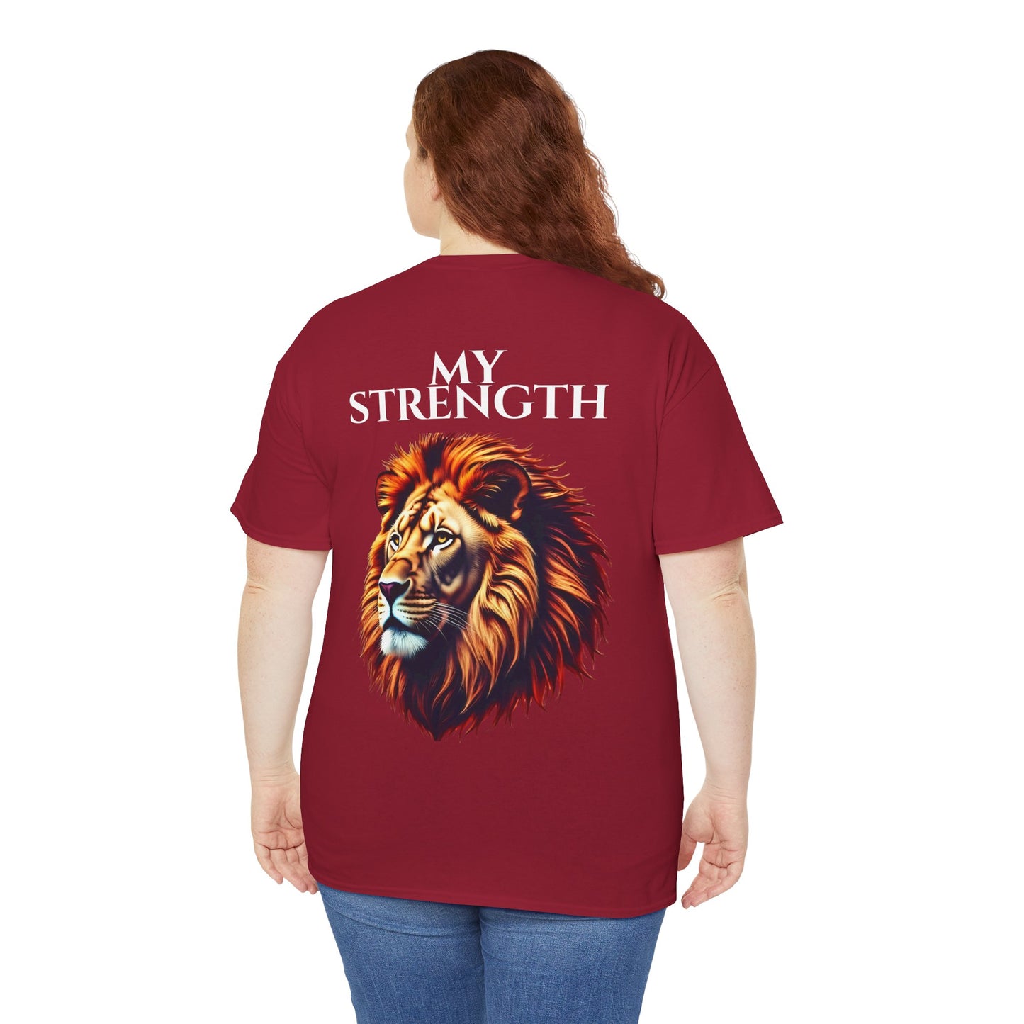Empowering Lion Graphic Tee, Unisex Strength T-Shirt, Motivational Apparel, Gift for Him/Her, Inspirational Short Sleeve Shirt